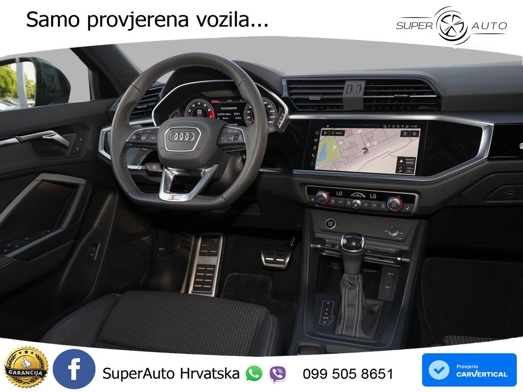 Audi Q3 II Sportback 40 TFSI (190 KS) quattro S tronic S line LED+GR SJED+ACC