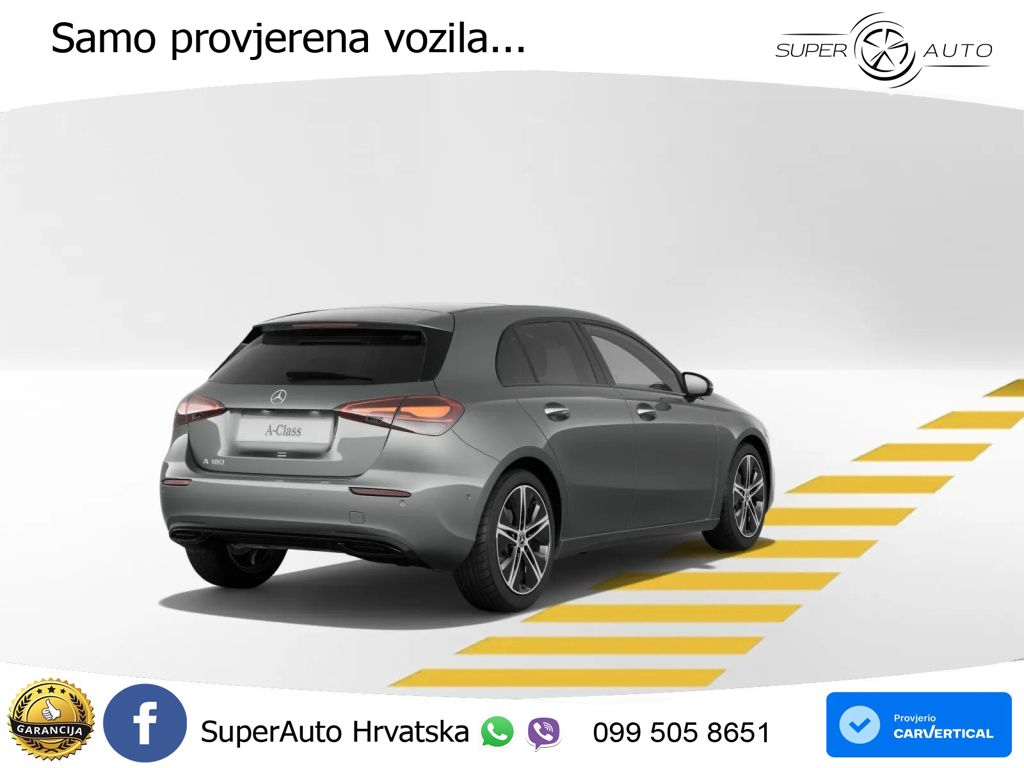 Mercedes-Benz A 180 7G-DCT Night paket ACC+GR SJED+360+PANO