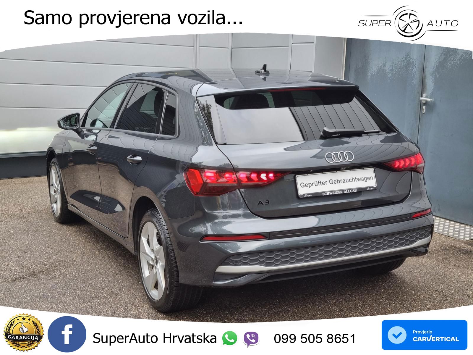 Audi A3 Sportback 30 TFSI (116 KS) Mild Hybrid S tronic advanced LED+GR SJED+ACC