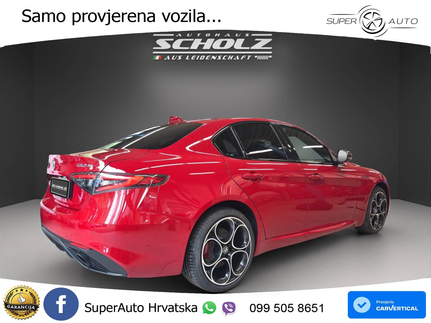 Alfa Romeo Giulia 2.0 Turbo (280 KS) Q4 Automatic LED+GR SJED+ACC