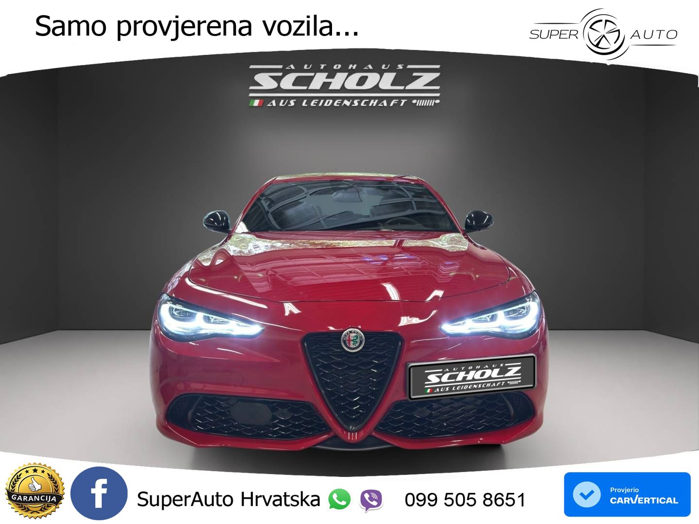 Alfa Romeo Giulia 2.0 Turbo (280 KS) Q4 Automatic LED+GR SJED+ACC