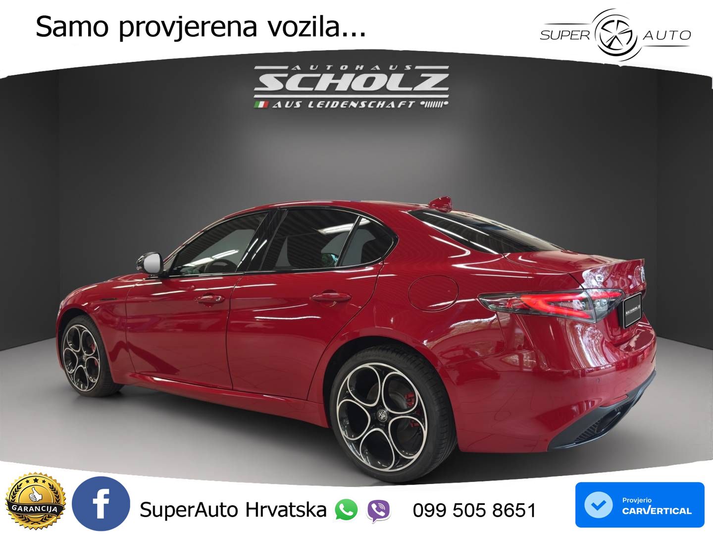 Alfa Romeo Giulia 2.0 Turbo (280 KS) Q4 Automatic LED+GR SJED+ACC
