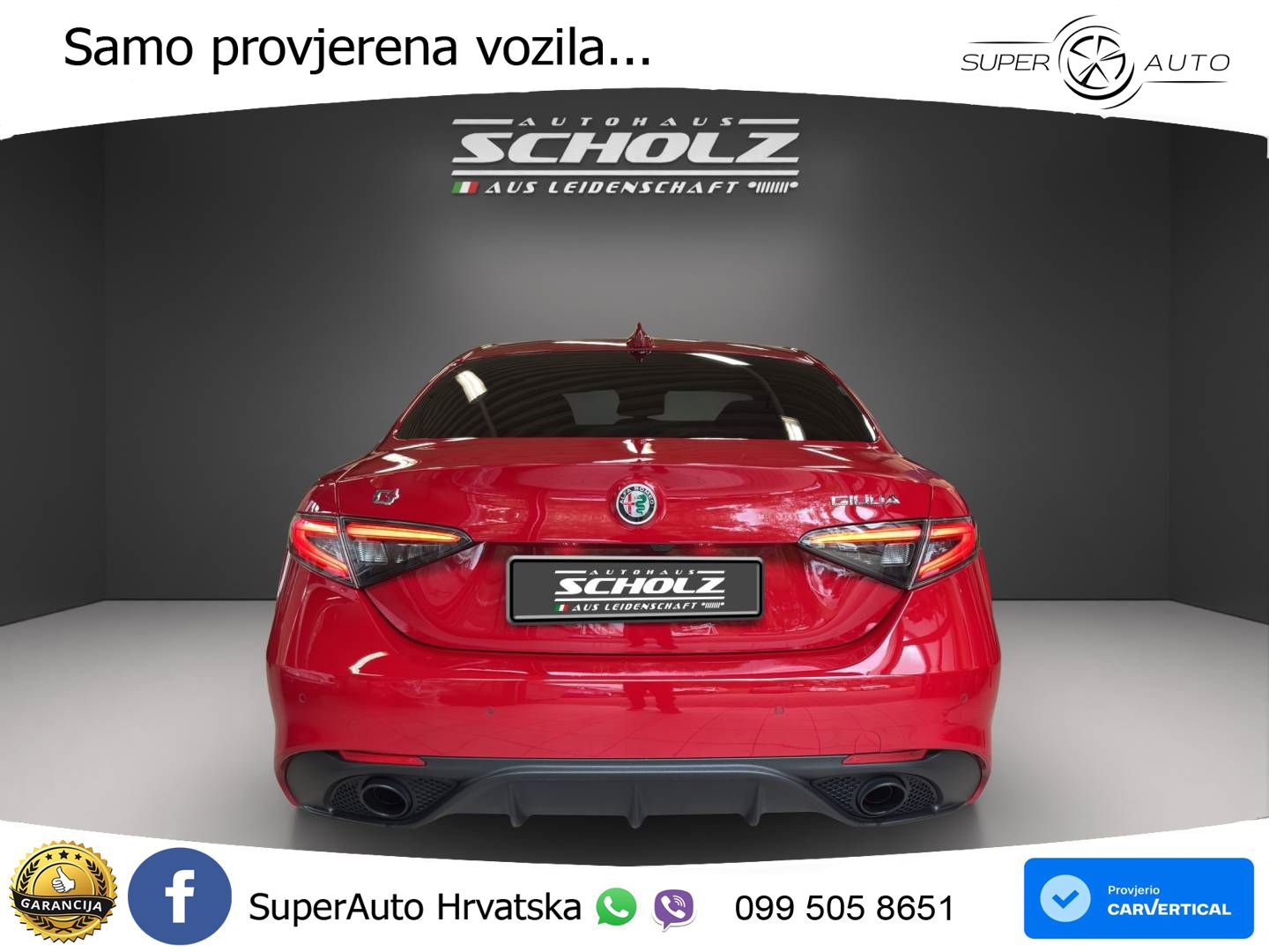Alfa Romeo Giulia 2.0 Turbo (280 KS) Q4 Automatic LED+GR SJED+ACC