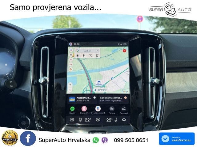 Volvo XC40 2.0 B3 163 KS Automatic ACC+GR SJED+360+PANO