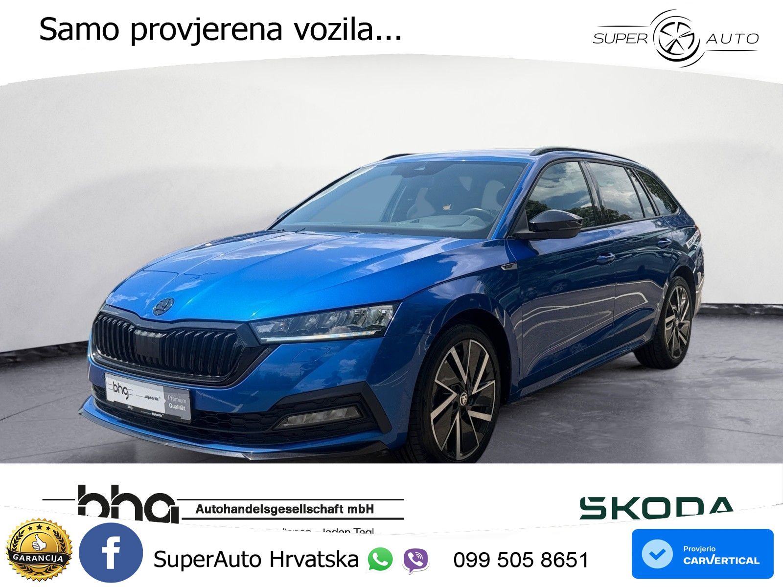 Škoda Octavia Combi 2.0 TDI (150 KS) DSG SportLine LED+GR SJED+ACC