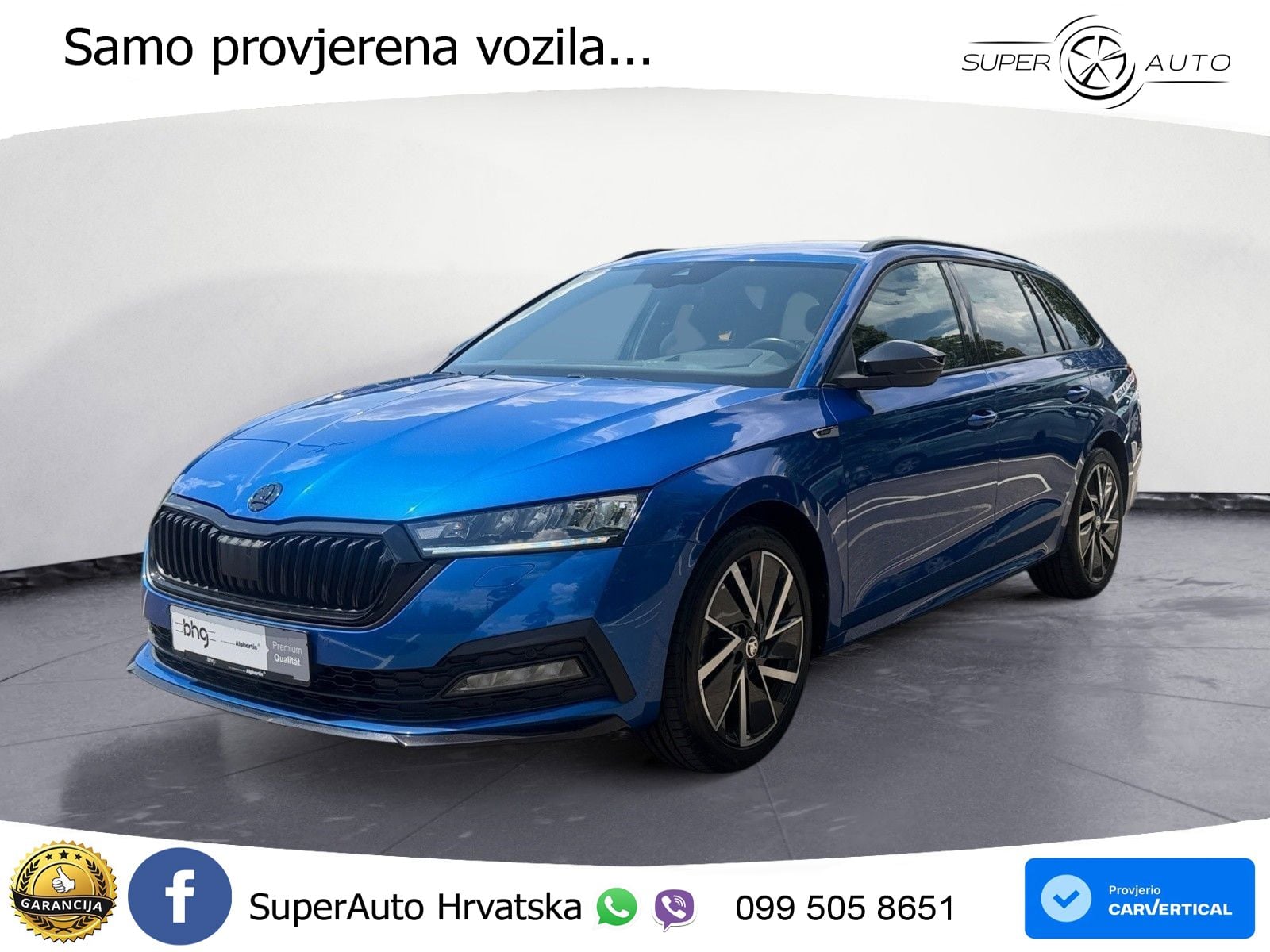 Škoda Octavia Combi 2.0 TDI (150 KS) DSG SportLine LED+GR SJED+ACC