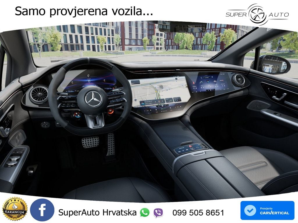 Mercedes EQE AMG 53 100 kWh (687 KS) 4MATIC+ AMG DYNAMIC PLUS ZRAČNI+ACC+GR SJED+KAM+PANO