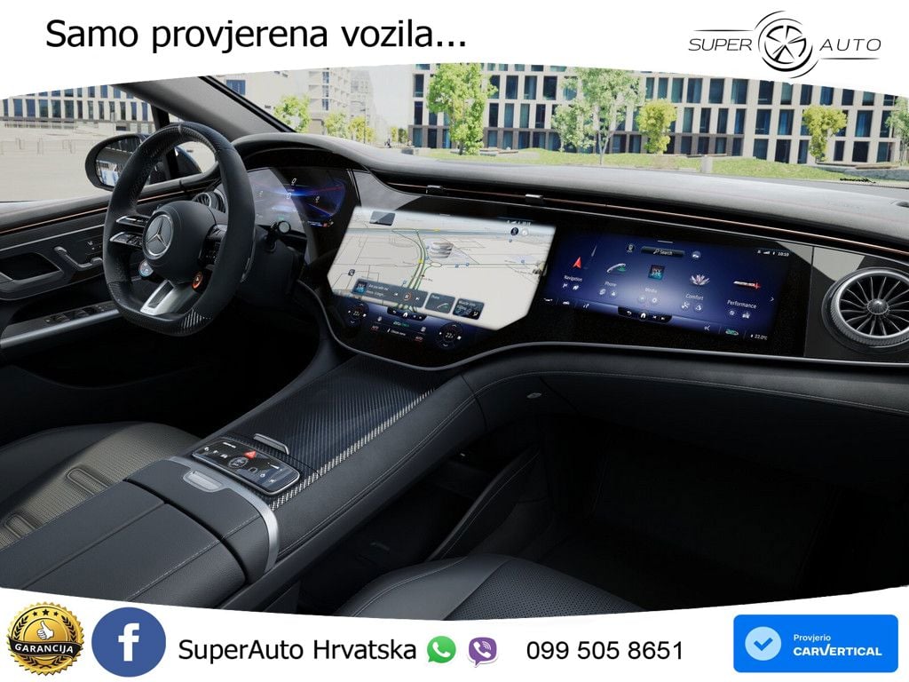 Mercedes EQE AMG 53 100 kWh (687 KS) 4MATIC+ AMG DYNAMIC PLUS ZRAČNI+ACC+GR SJED+KAM+PANO