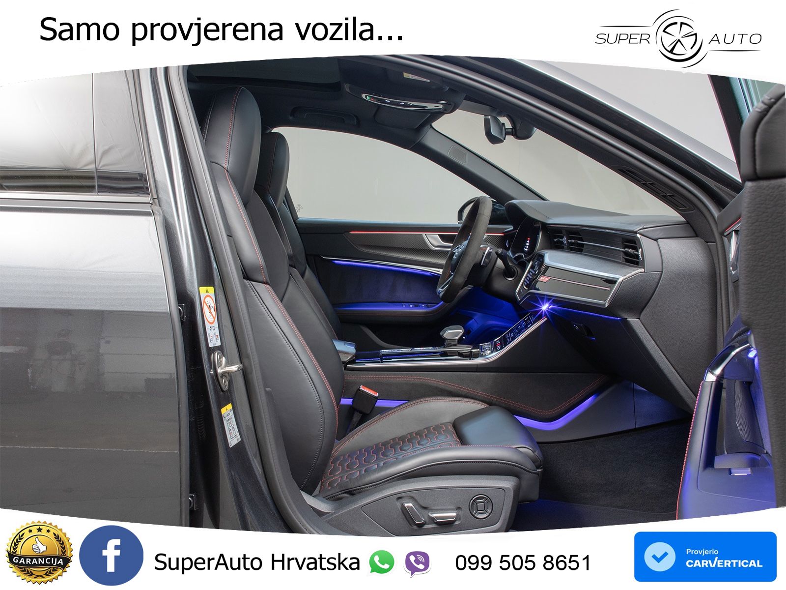 Audi RS6 Avant 4.0 TFSI V8 (600 KS) quattro Tiptronic ZRAČNI+ACC+GR SJED+KAM+PANO