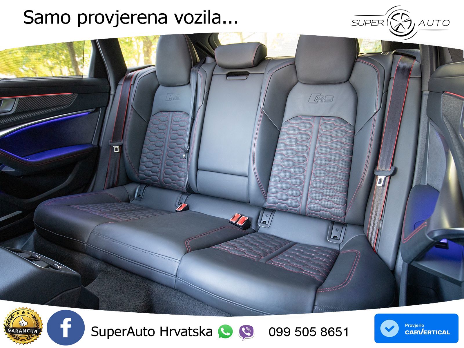 Audi RS6 Avant 4.0 TFSI V8 (600 KS) quattro Tiptronic ZRAČNI+ACC+GR SJED+KAM+PANO
