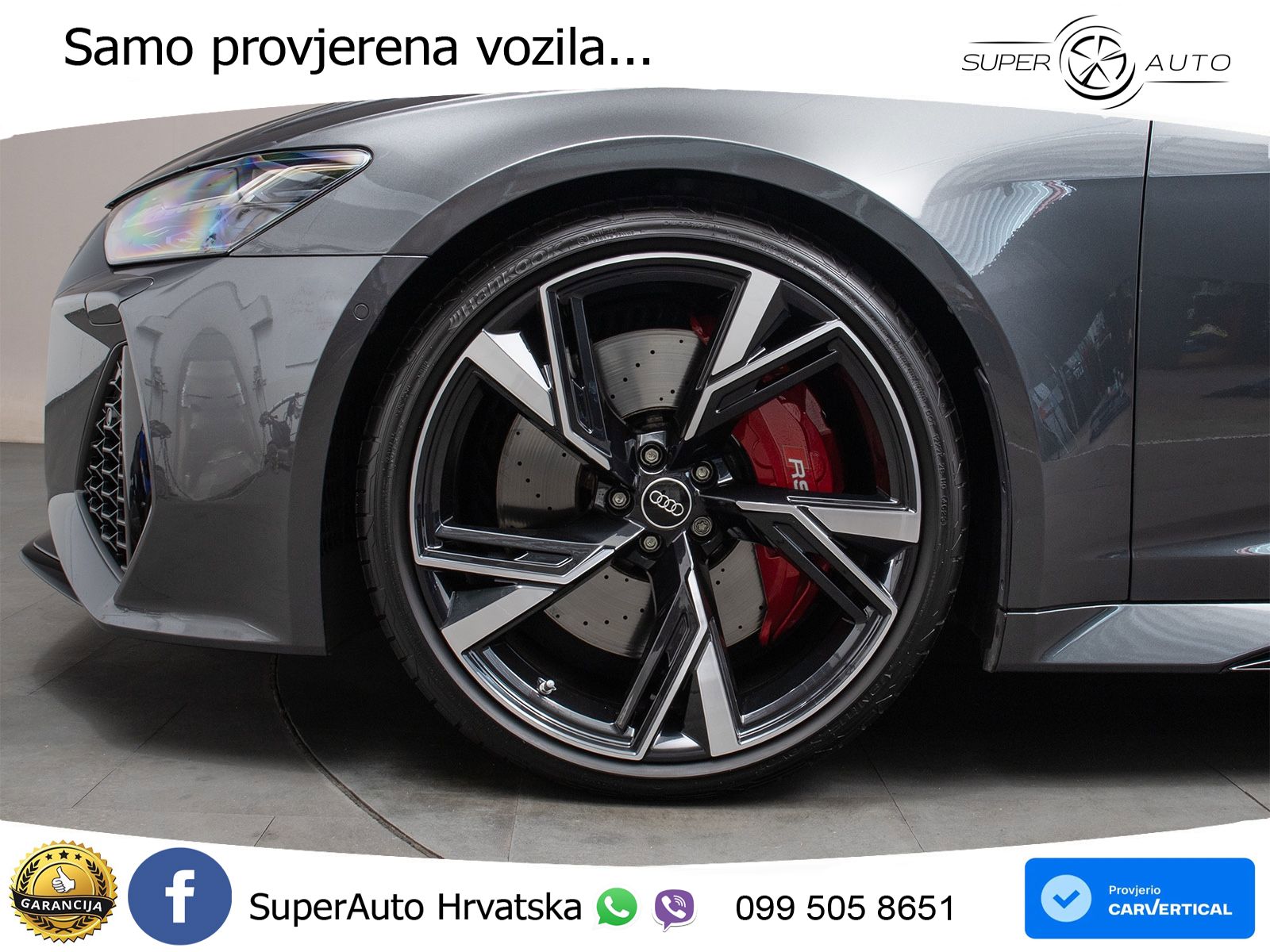 Audi RS6 Avant 4.0 TFSI V8 (600 KS) quattro Tiptronic ZRAČNI+ACC+GR SJED+KAM+PANO