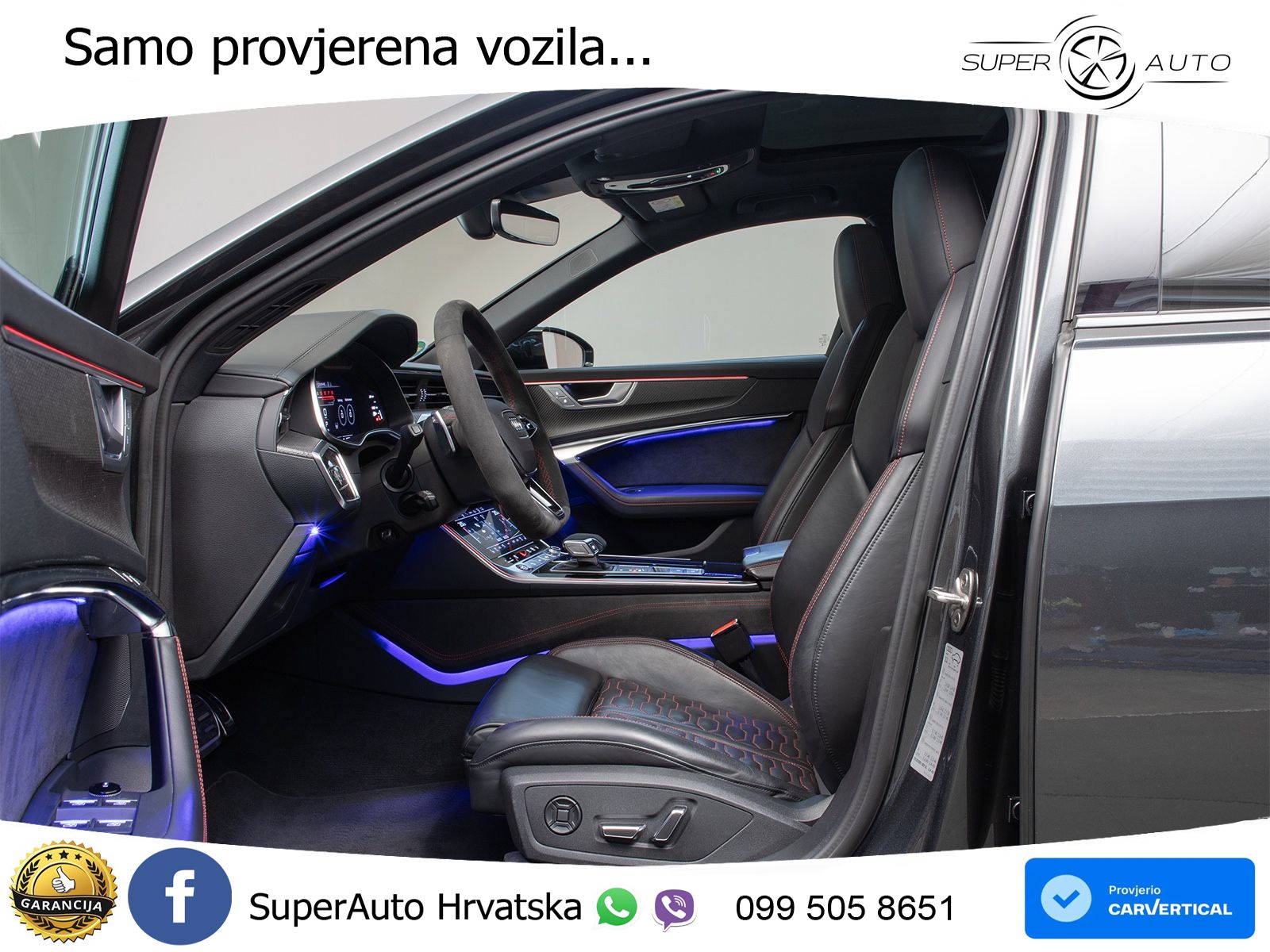 Audi RS6 Avant 4.0 TFSI V8 (600 KS) quattro Tiptronic ZRAČNI+ACC+GR SJED+KAM+PANO