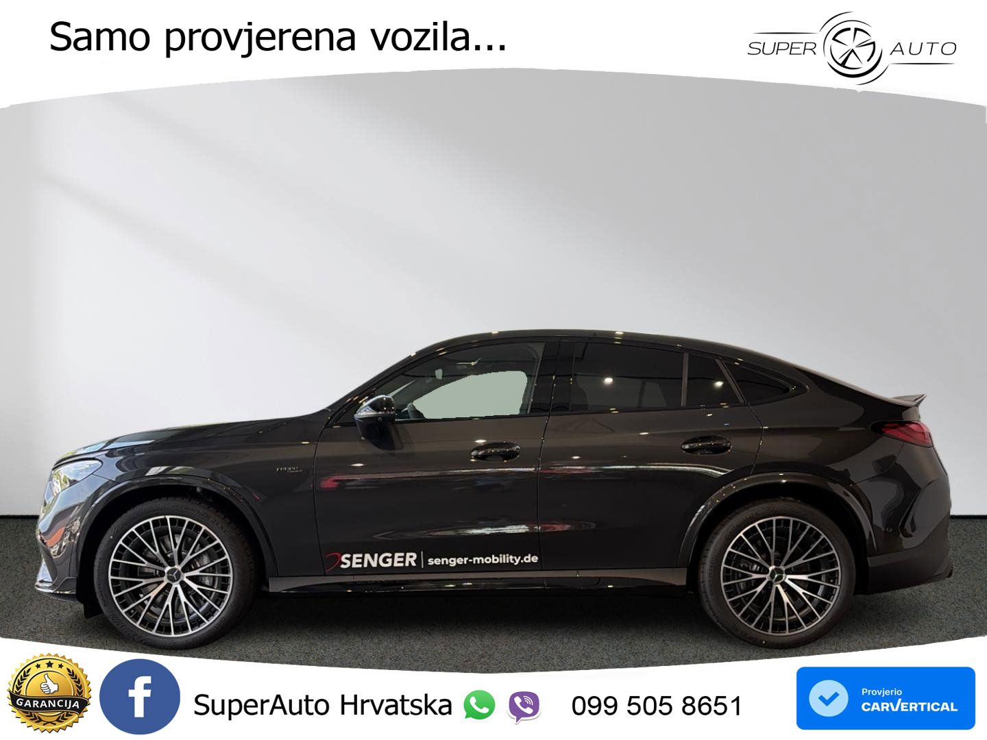 Mercedes GLC Coupe AMG 53 (449 KS) 4MATIC+ AMG SPEEDSHIFT TCT 9G ACC+HEAD+GR SJED+360+PANO