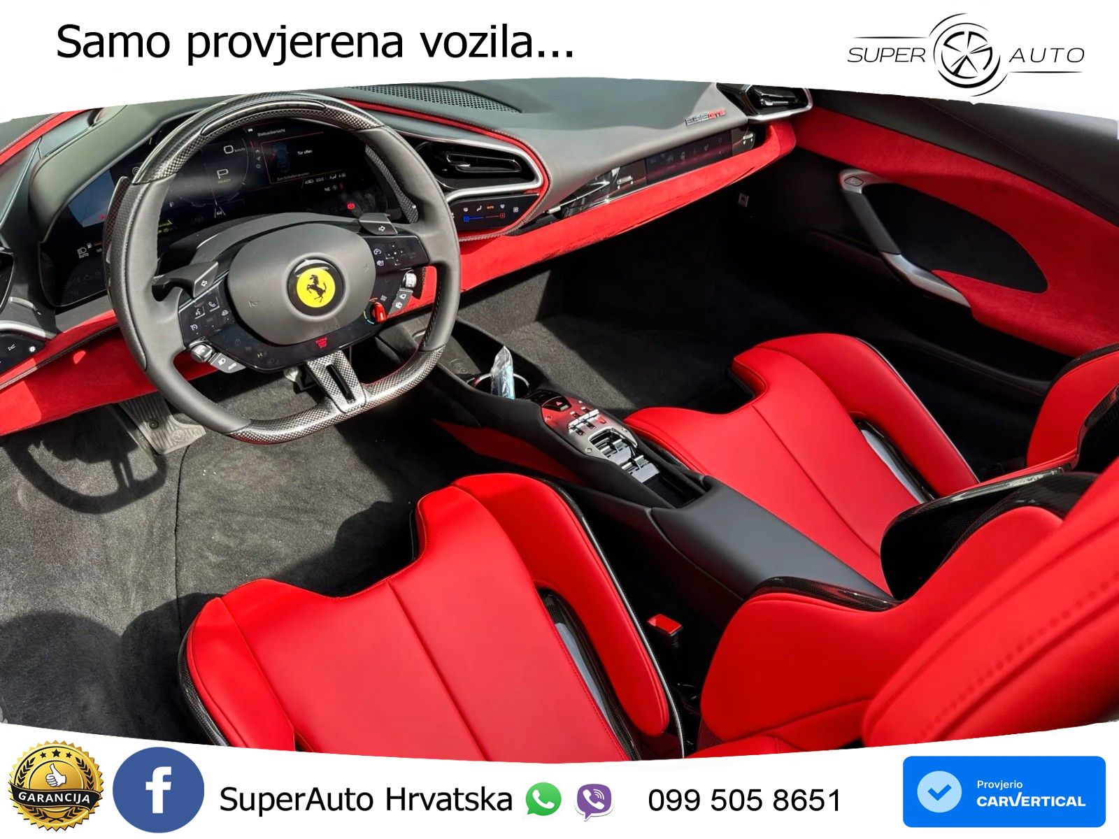 Ferrari 296 GTS 3.0 V6 (830 KS) F1 DCT LED+ACC