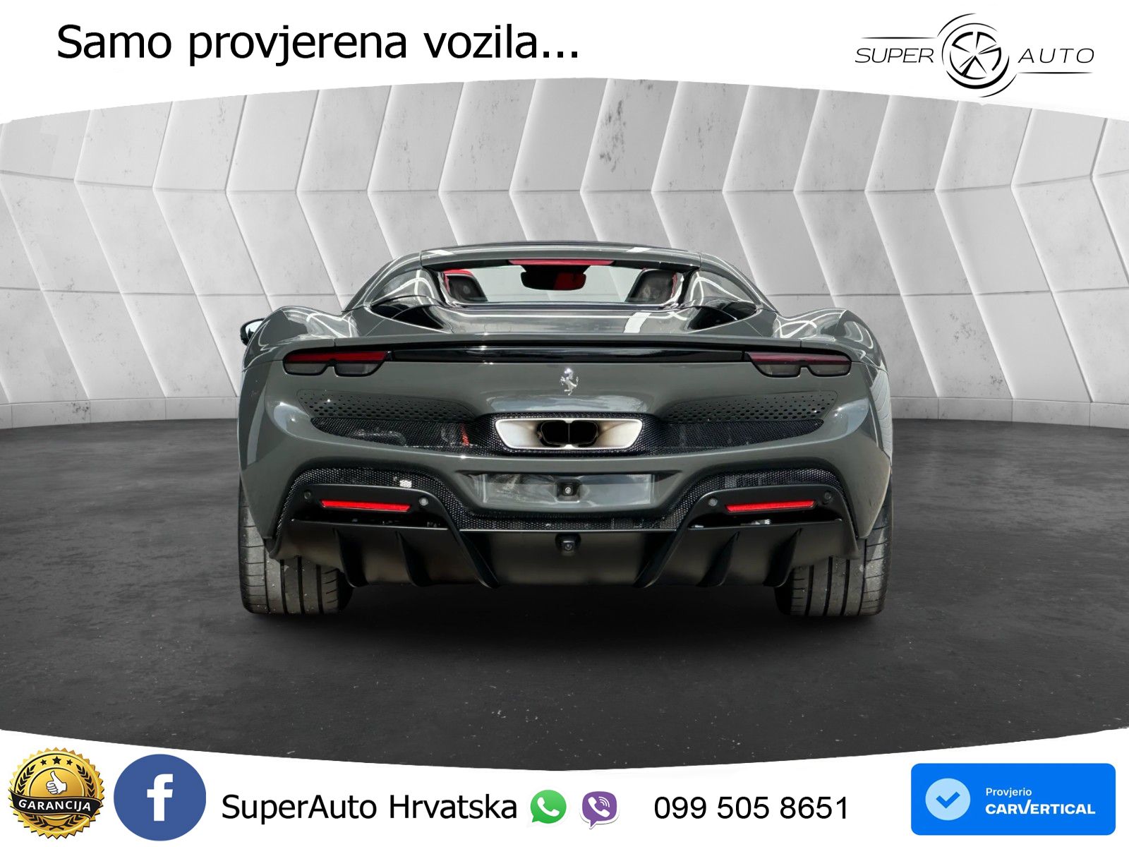 Ferrari 296 GTS 3.0 V6 (830 KS) F1 DCT LED+ACC