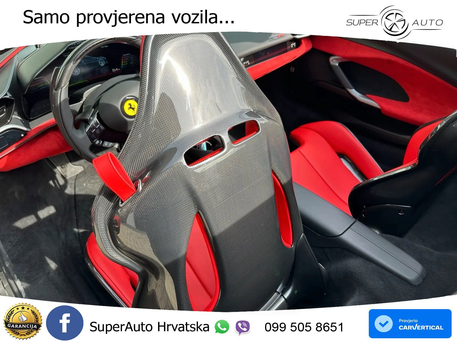 Ferrari 296 GTS 3.0 V6 (830 KS) F1 DCT LED+ACC