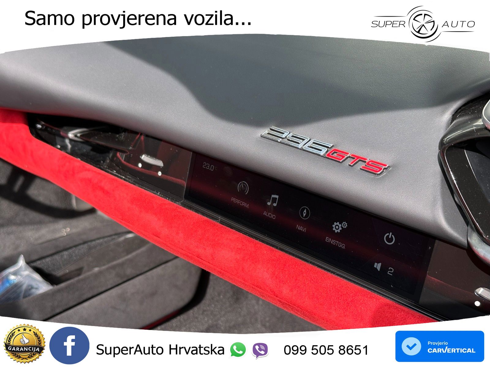 Ferrari 296 GTS 3.0 V6 (830 KS) F1 DCT LED+ACC