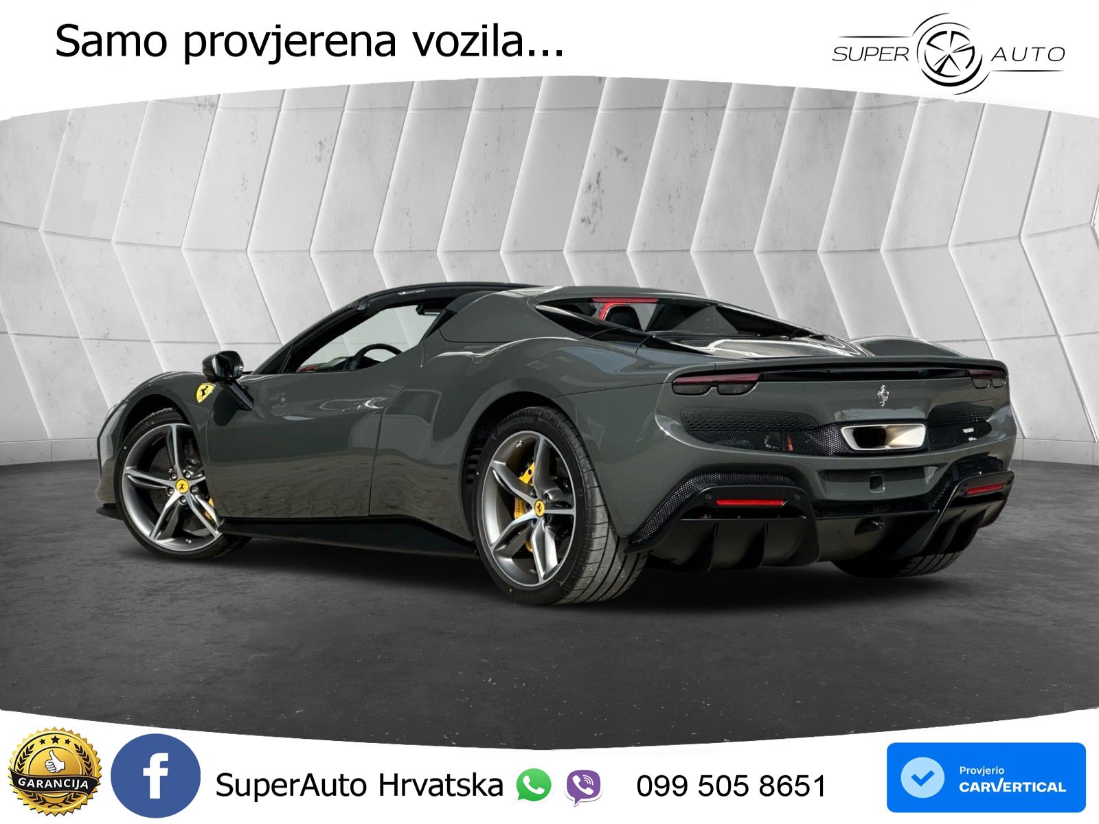 Ferrari 296 GTS 3.0 V6 (830 KS) F1 DCT LED+ACC