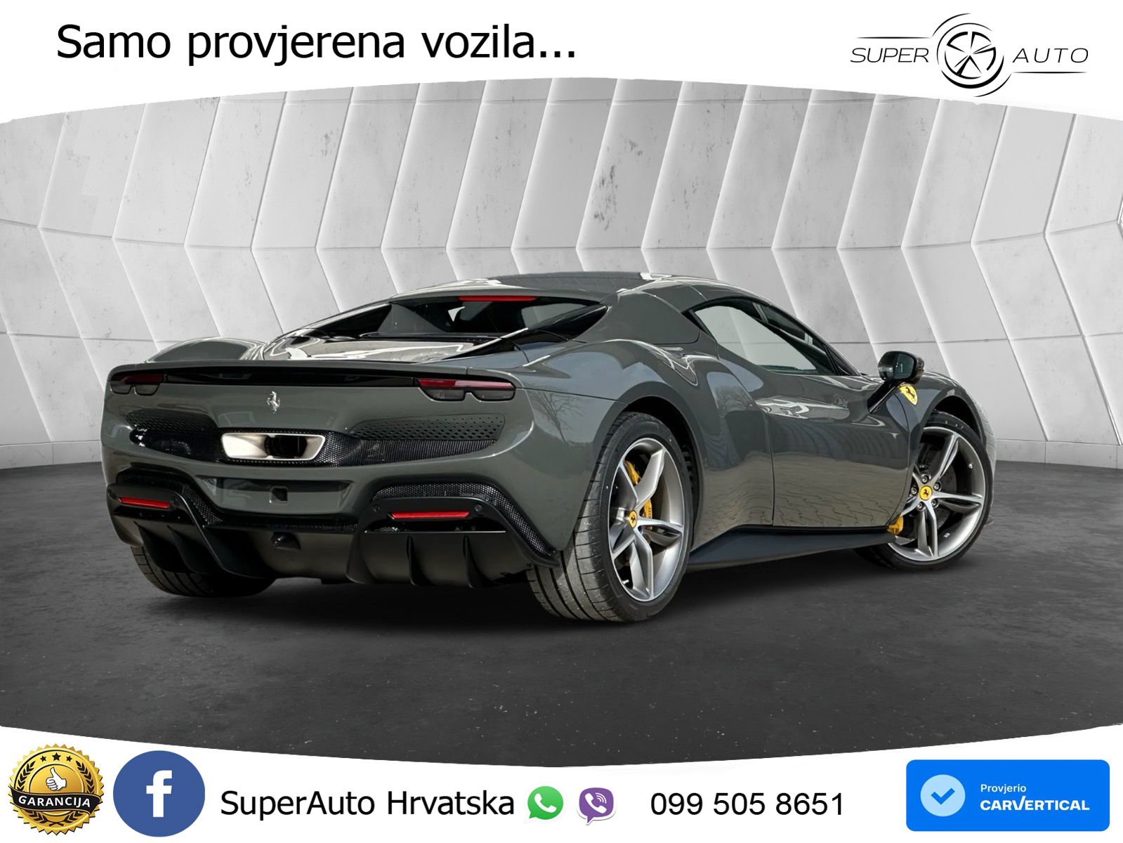 Ferrari 296 GTS 3.0 V6 (830 KS) F1 DCT LED+ACC