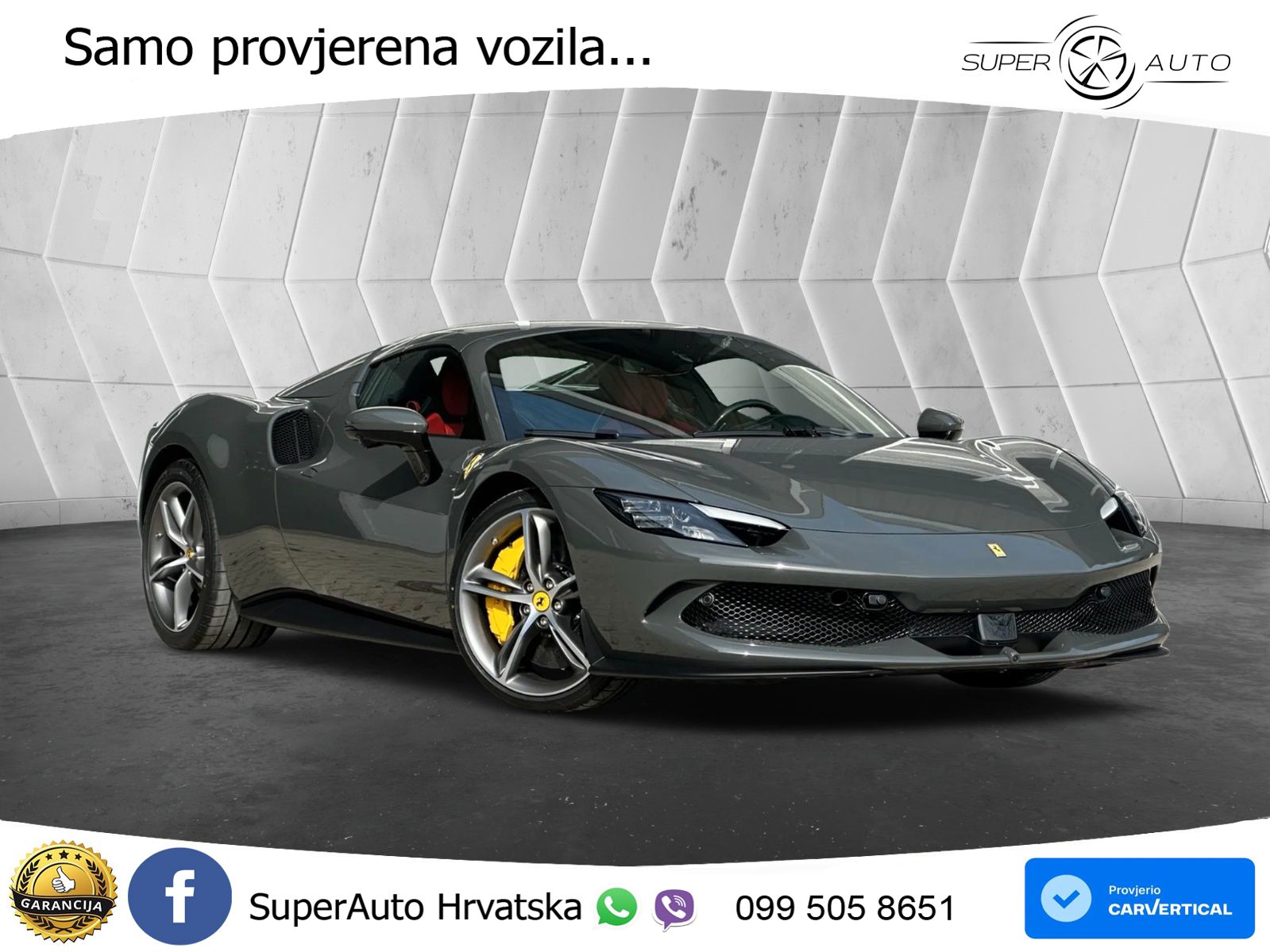 Ferrari 296 GTS 3.0 V6 (830 KS) F1 DCT LED+ACC
