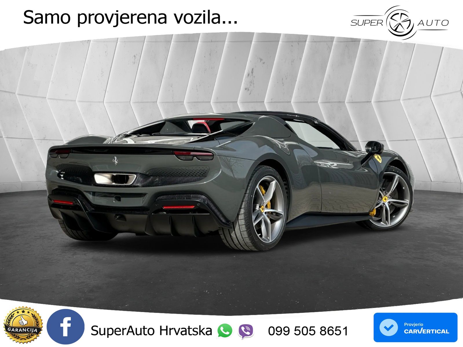 Ferrari 296 GTS 3.0 V6 (830 KS) F1 DCT LED+ACC