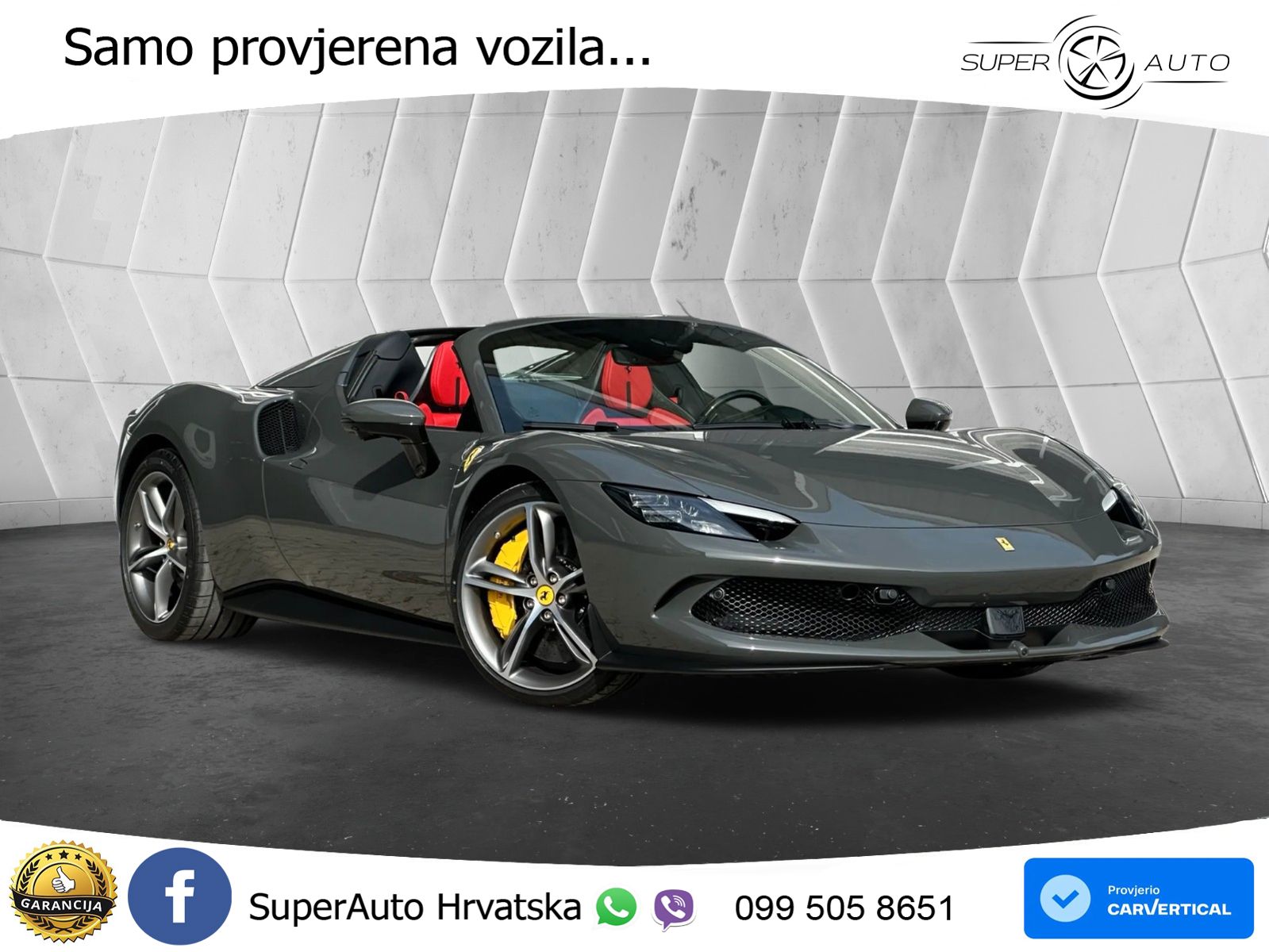 Ferrari 296 GTS 3.0 V6 (830 KS) F1 DCT LED+ACC