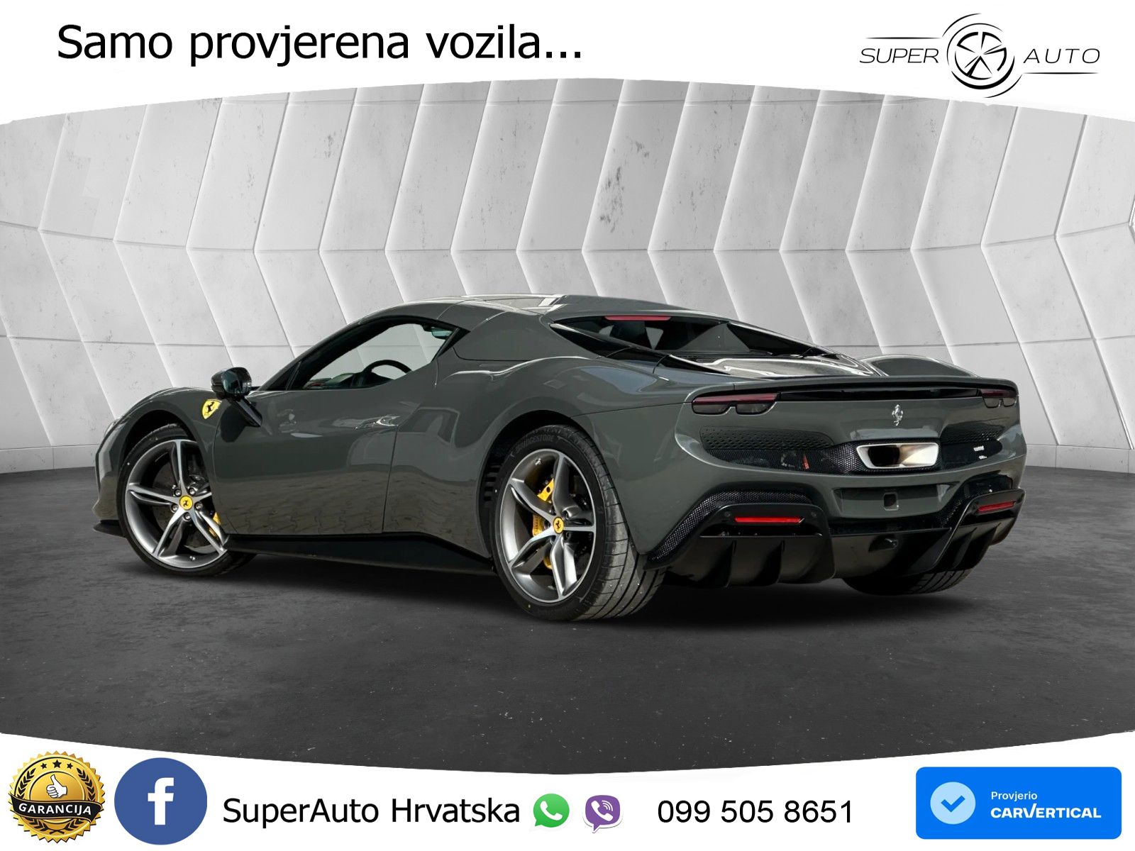 Ferrari 296 GTS 3.0 V6 (830 KS) F1 DCT LED+ACC