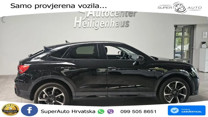 Audi Q3 Sportback 40 TDI (200 KS) quattro S tronic S line LED+GR SJED+ACC