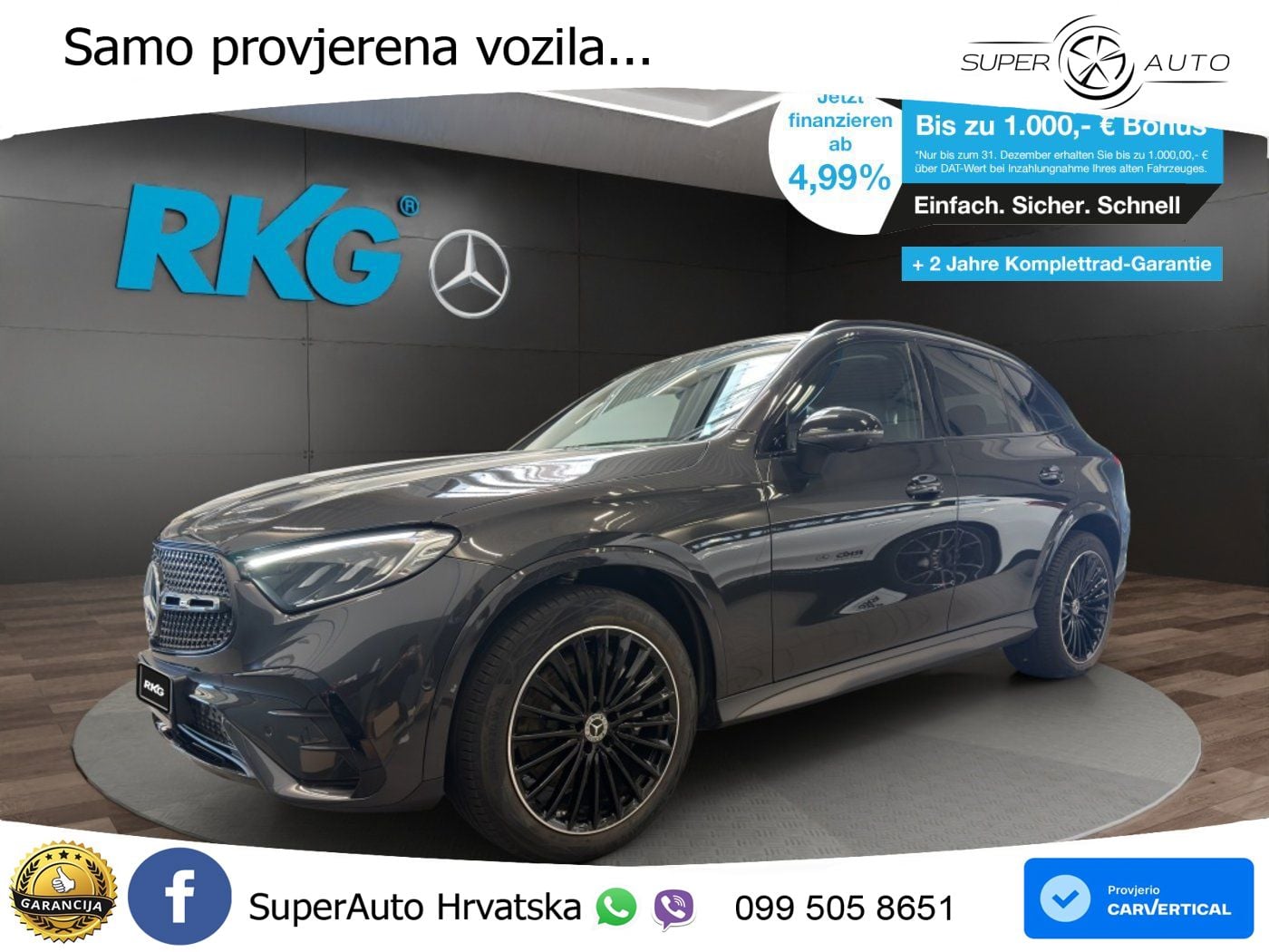 Mercedes GLC 200 (204 KS) 4MATIC 9G-TRONIC AMG LED+GR SJED+ACC