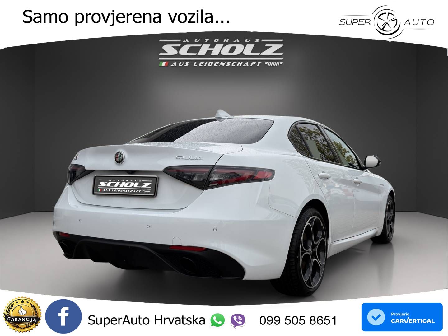 Alfa Romeo Giulia 2.0 Turbo (280 KS) Q4 Automatic LED+GR SJED+ACC