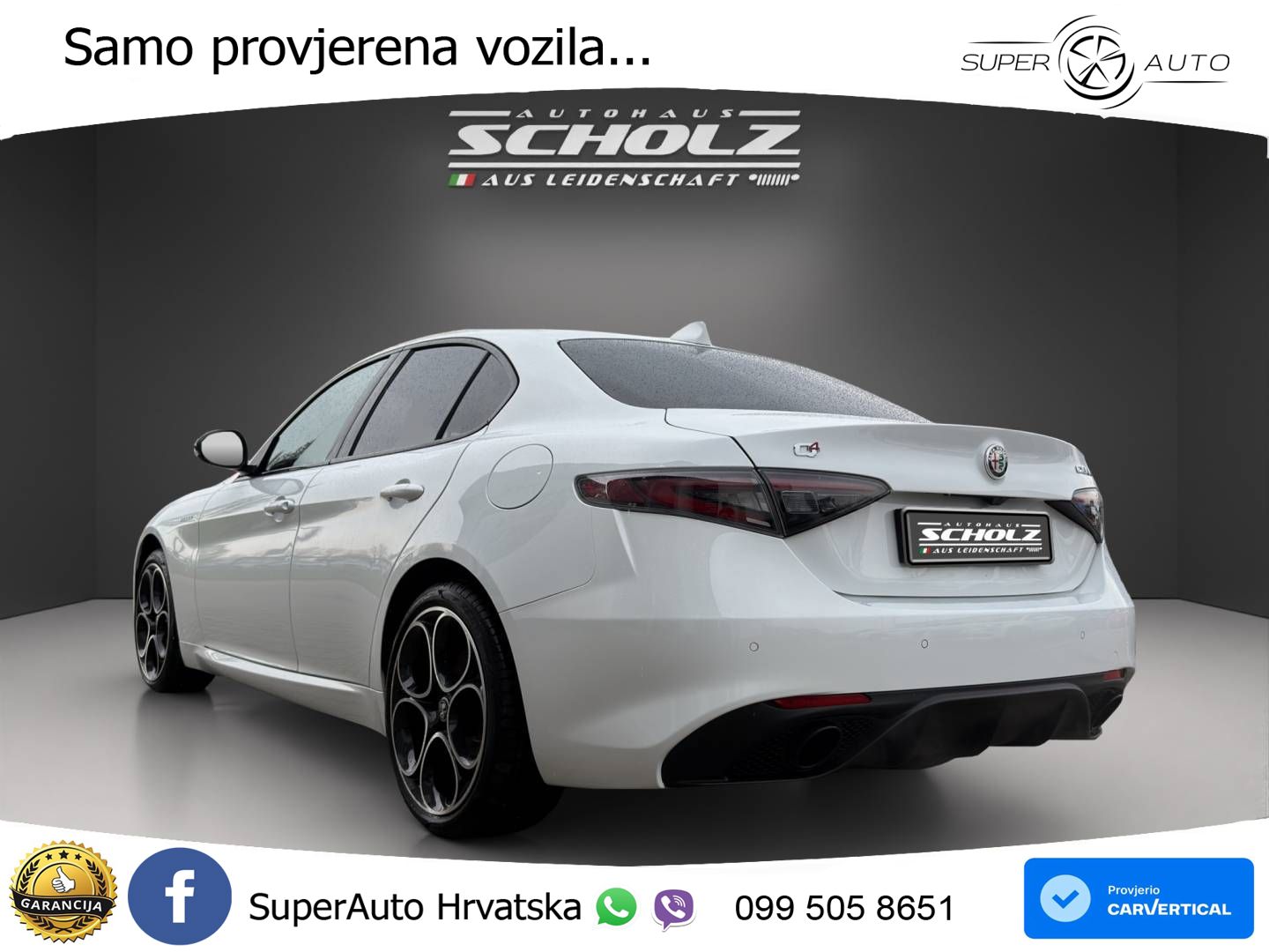 Alfa Romeo Giulia 2.0 Turbo (280 KS) Q4 Automatic LED+GR SJED+ACC