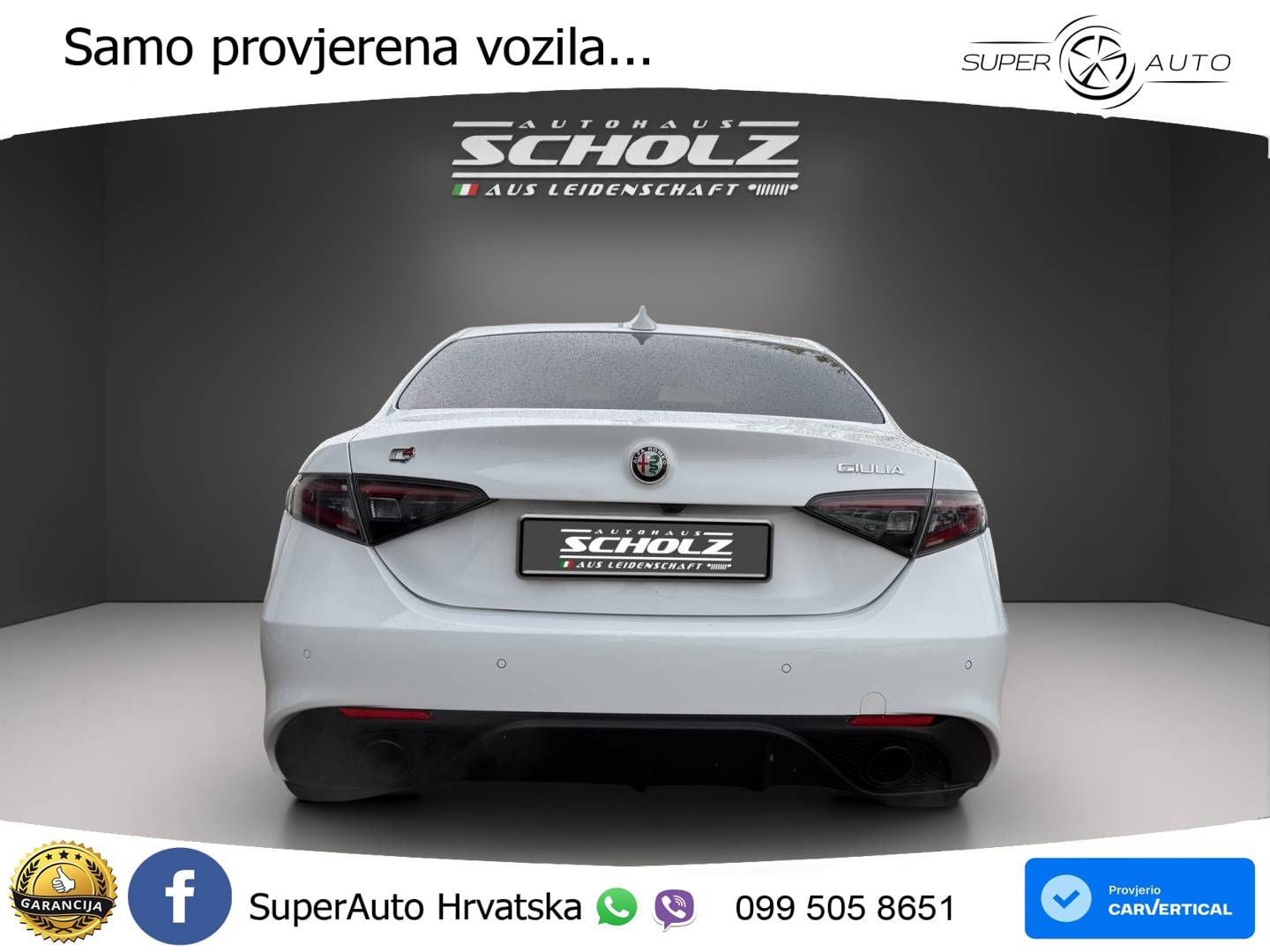 Alfa Romeo Giulia 2.0 Turbo (280 KS) Q4 Automatic LED+GR SJED+ACC