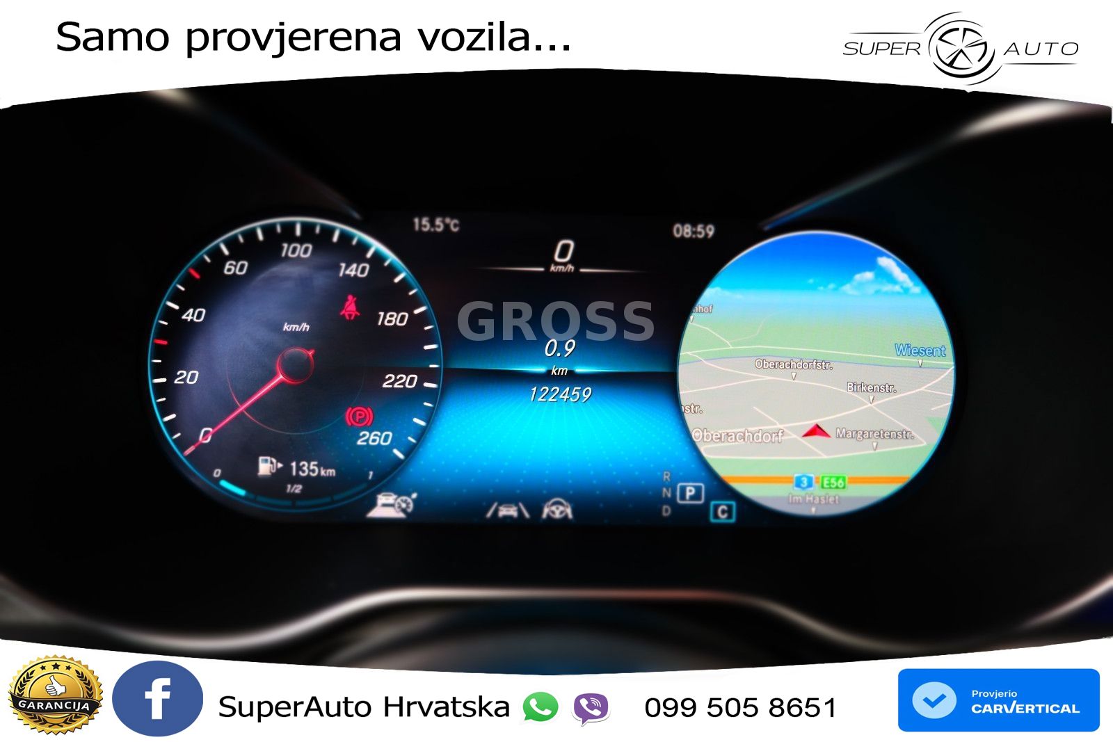 Mercedes GLC 220d (194 KS) 4MATIC G-TRONIC ZRAČNI+ACC+GR SJED+KAM