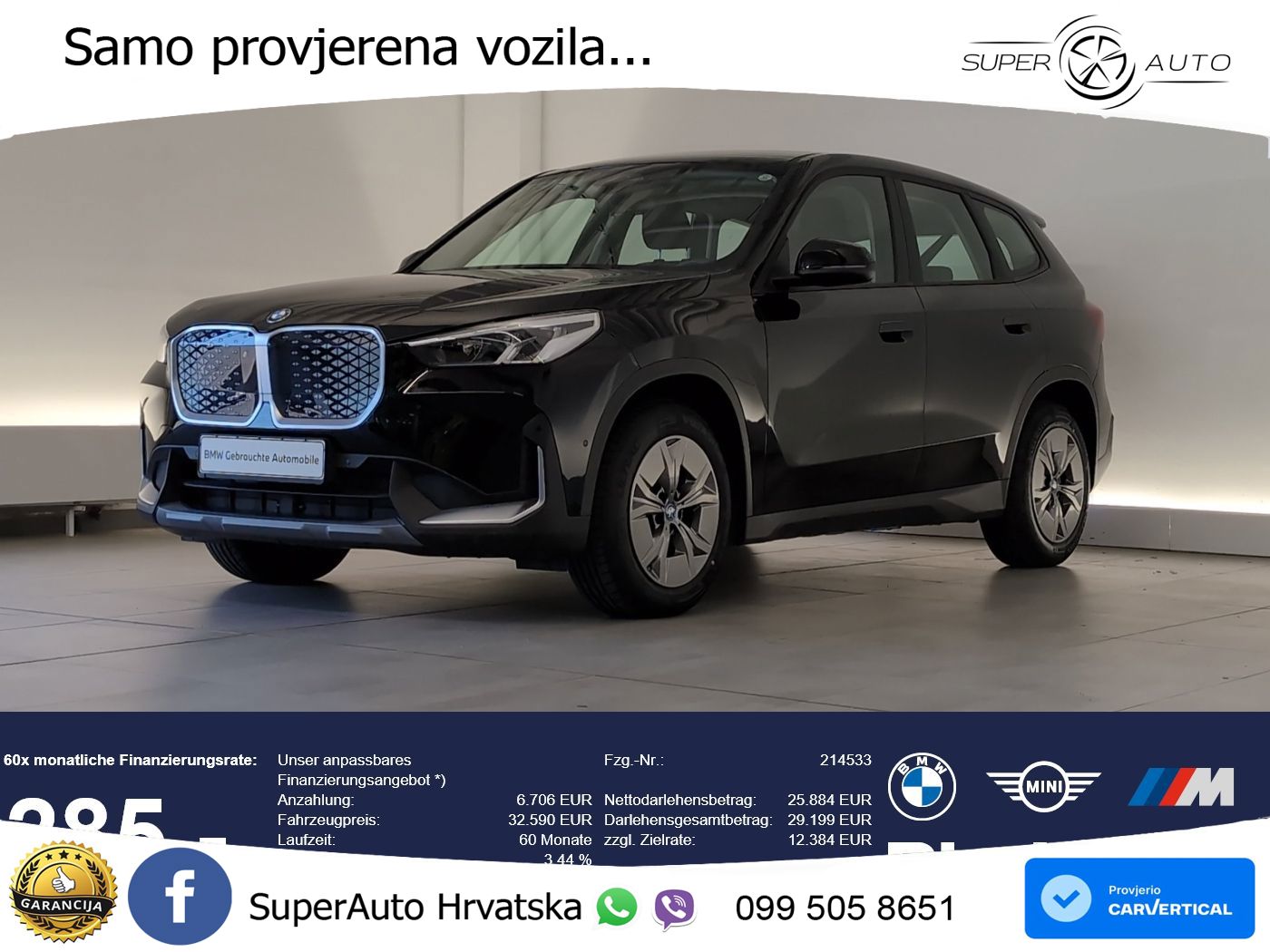 BMW iX1 66.5 kWh (204 KS) eDrive20