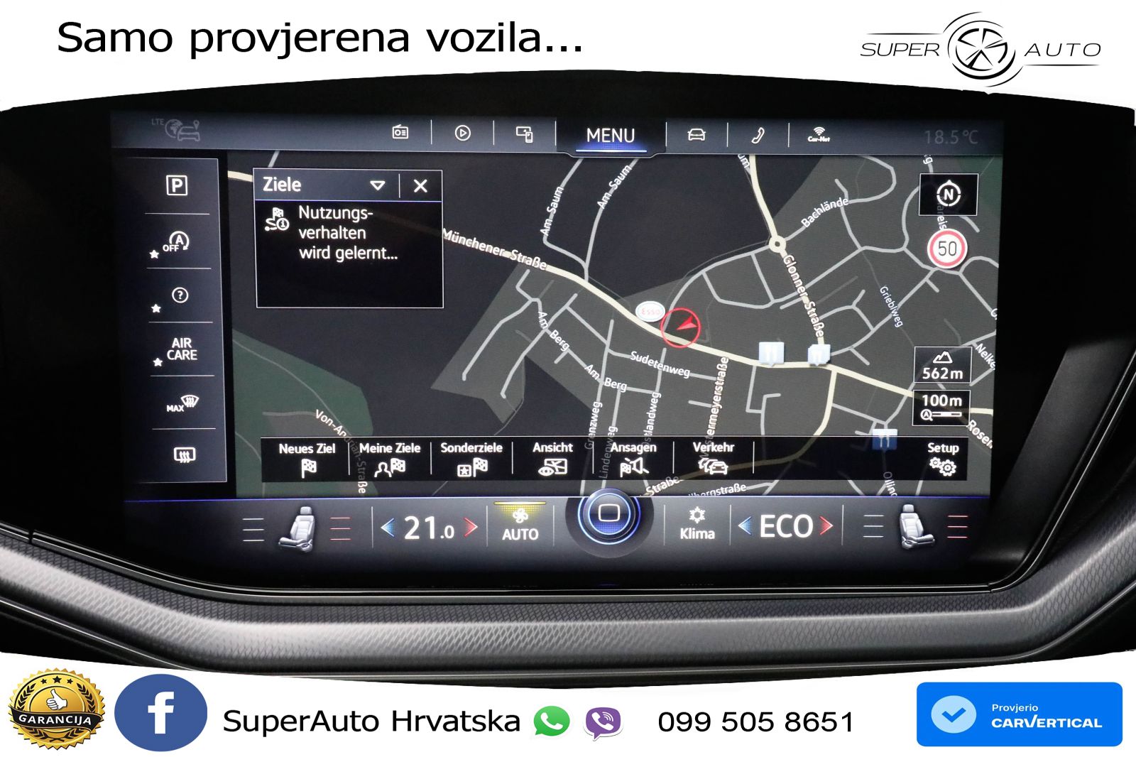 Volkswagen Touareg 3.0 V6 TDI (286 KS) 4MOTION Tiptronic R-Line ZRAČNI+ACC+GR SJED+KAM+PANO