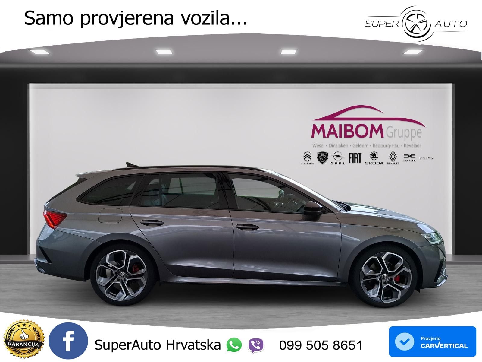 Škoda Octavia Combi RS 2.0 TDI (200 KS) 4x4 DSG LED+GR SJED+ACC