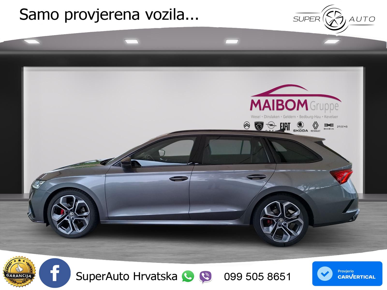 Škoda Octavia Combi RS 2.0 TDI (200 KS) 4x4 DSG LED+GR SJED+ACC