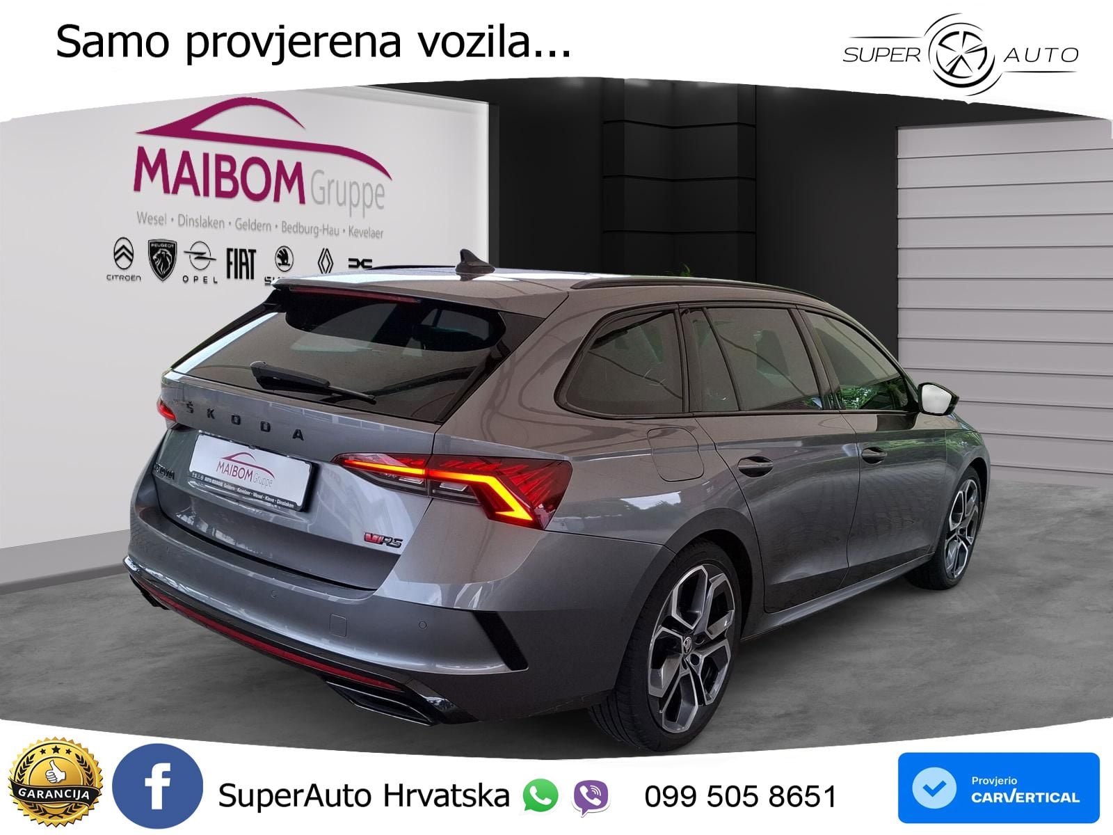 Škoda Octavia Combi RS 2.0 TDI (200 KS) 4x4 DSG LED+GR SJED+ACC