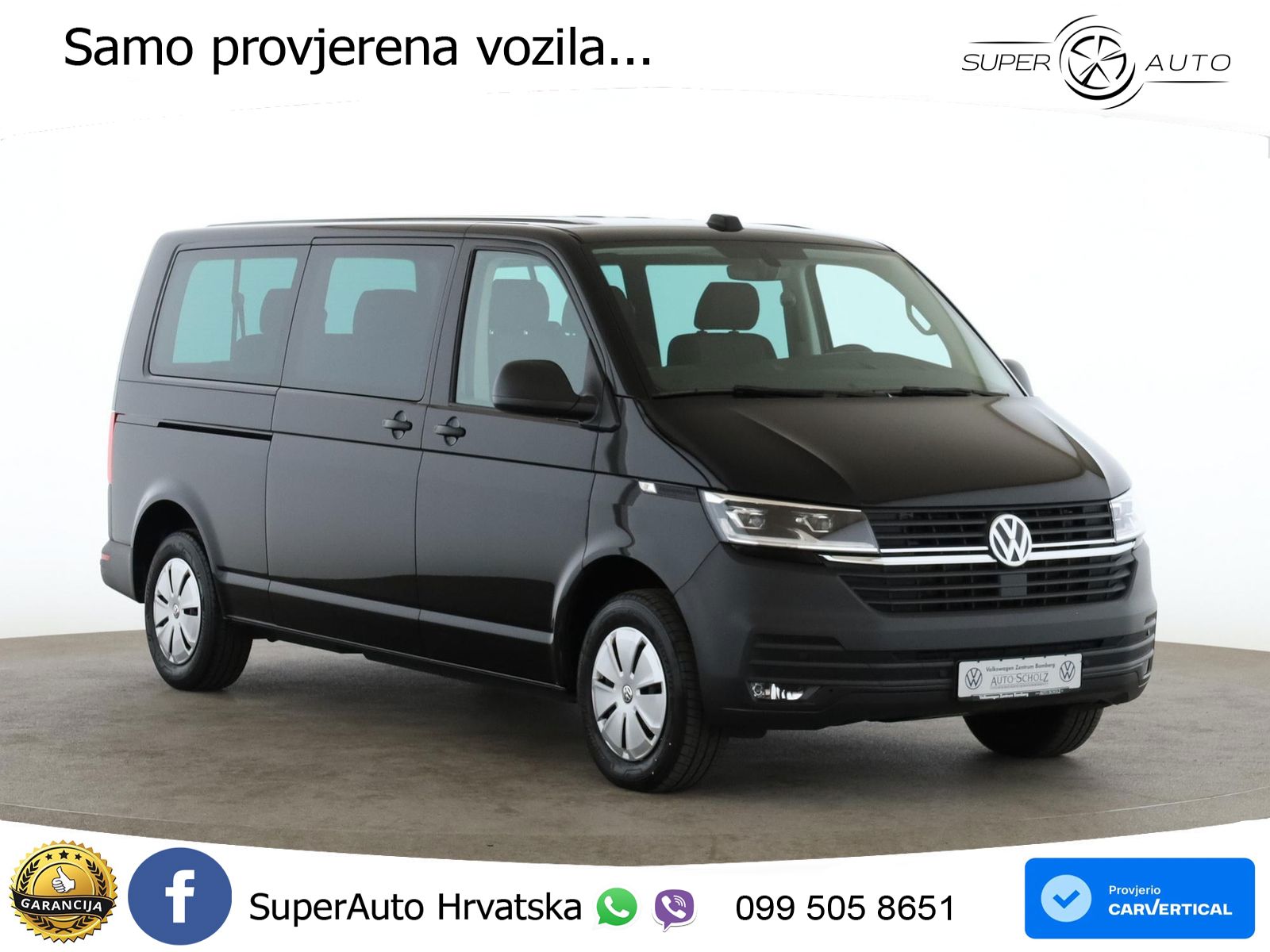 Volkswagen T6.1 Transporter Kombi 2.0 TDI+LR+9-SITZER+RFK 150 KS