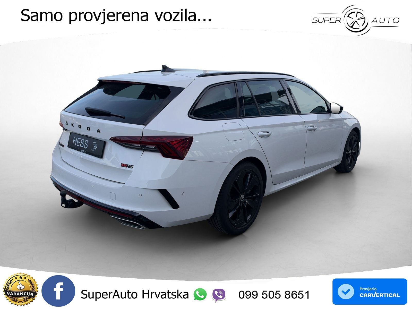 Škoda Octavia Combi RS 2.0 TDI (200 KS) DSG LED+GR SJED+ACC