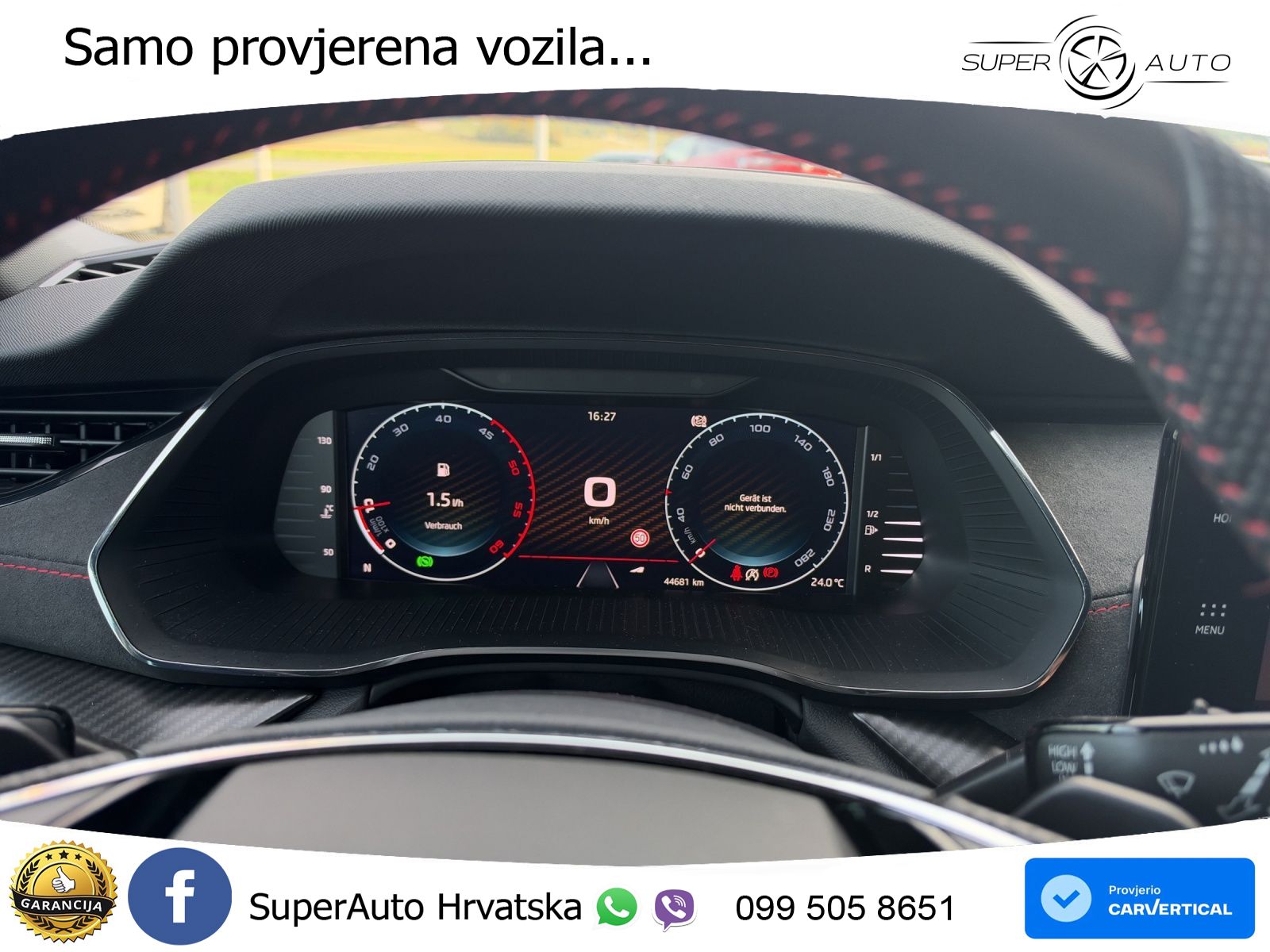 Škoda Octavia Combi RS 2.0 TDI (200 KS) DSG LED+GR SJED+ACC