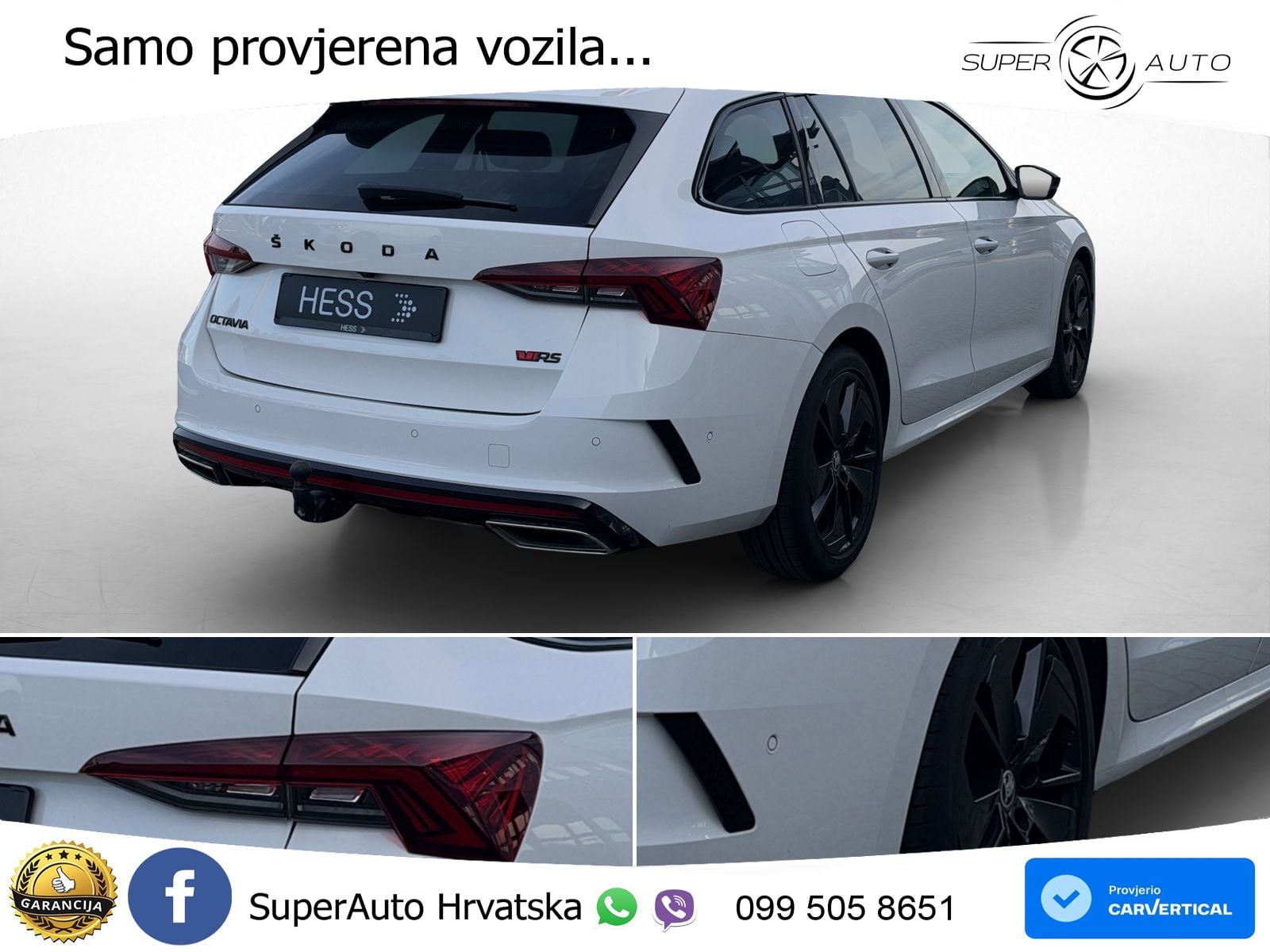 Škoda Octavia Combi RS 2.0 TDI (200 KS) DSG LED+GR SJED+ACC