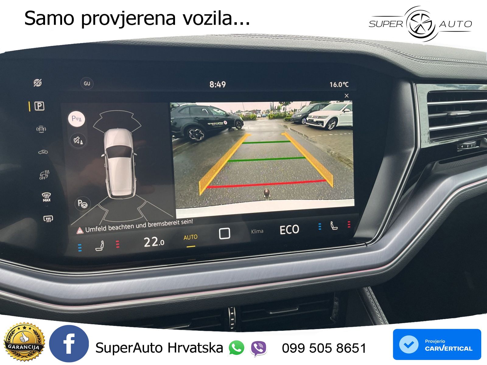 Volkswagen Touareg R 3.0 V6 TFSI (462 KS) 4MOTION Tiptronic ZRAČNI+ACC+GR SJED+KAM+PANO