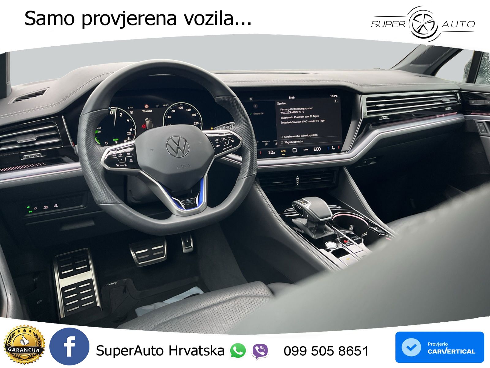 Volkswagen Touareg R 3.0 V6 TFSI (462 KS) 4MOTION Tiptronic ZRAČNI+ACC+GR SJED+KAM+PANO