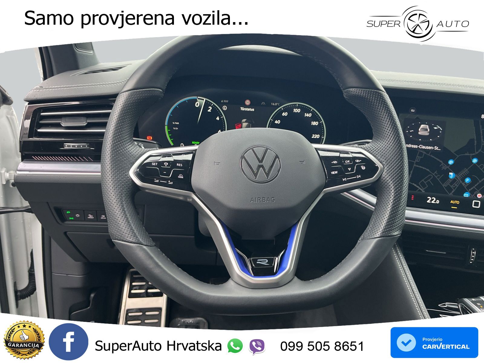 Volkswagen Touareg R 3.0 V6 TFSI (462 KS) 4MOTION Tiptronic ZRAČNI+ACC+GR SJED+KAM+PANO