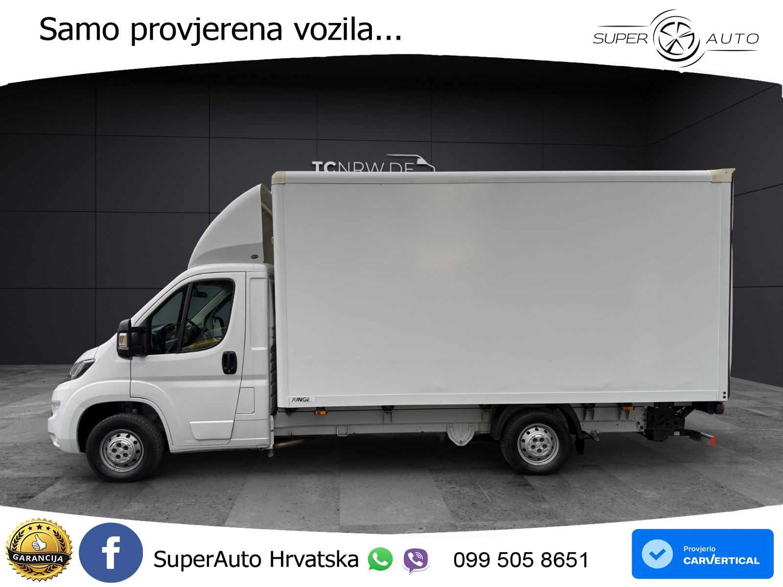 Peugeot Boxer Koffer Ladebordwand Klima Tempomat*88 Tkm* 165 KS