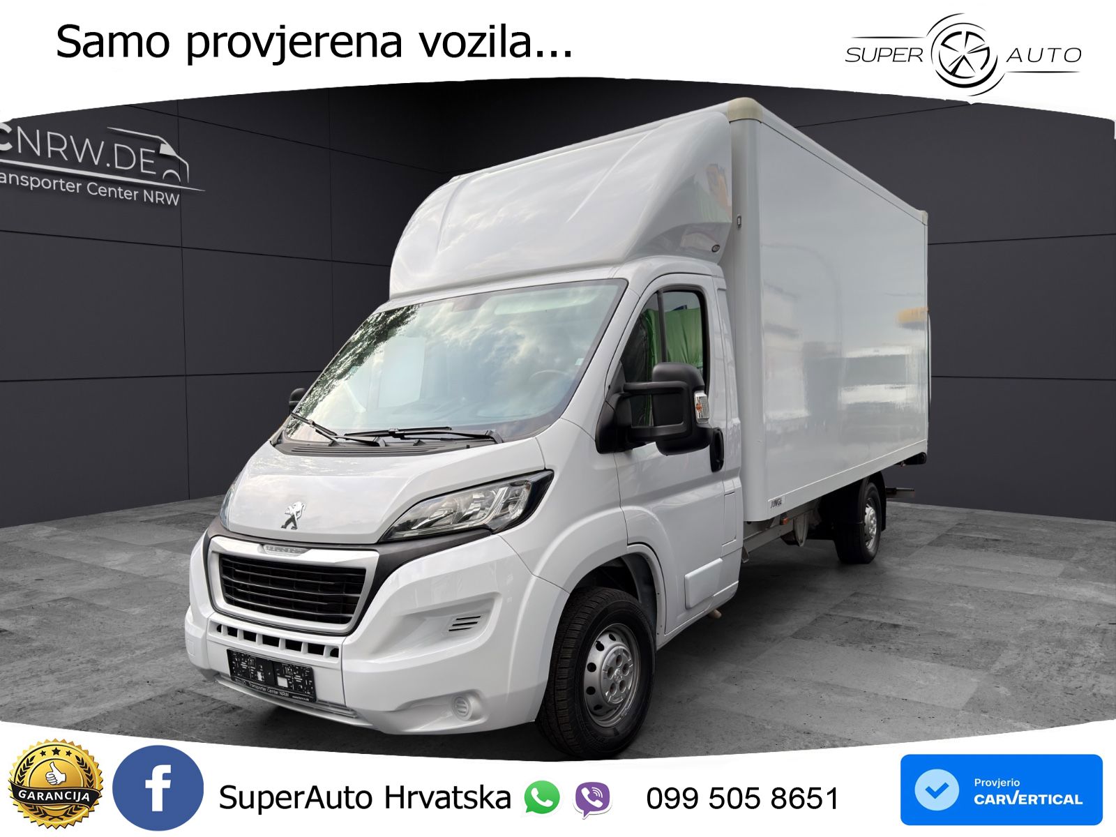 Peugeot Boxer Koffer Ladebordwand Klima Tempomat*88 Tkm* 165 KS