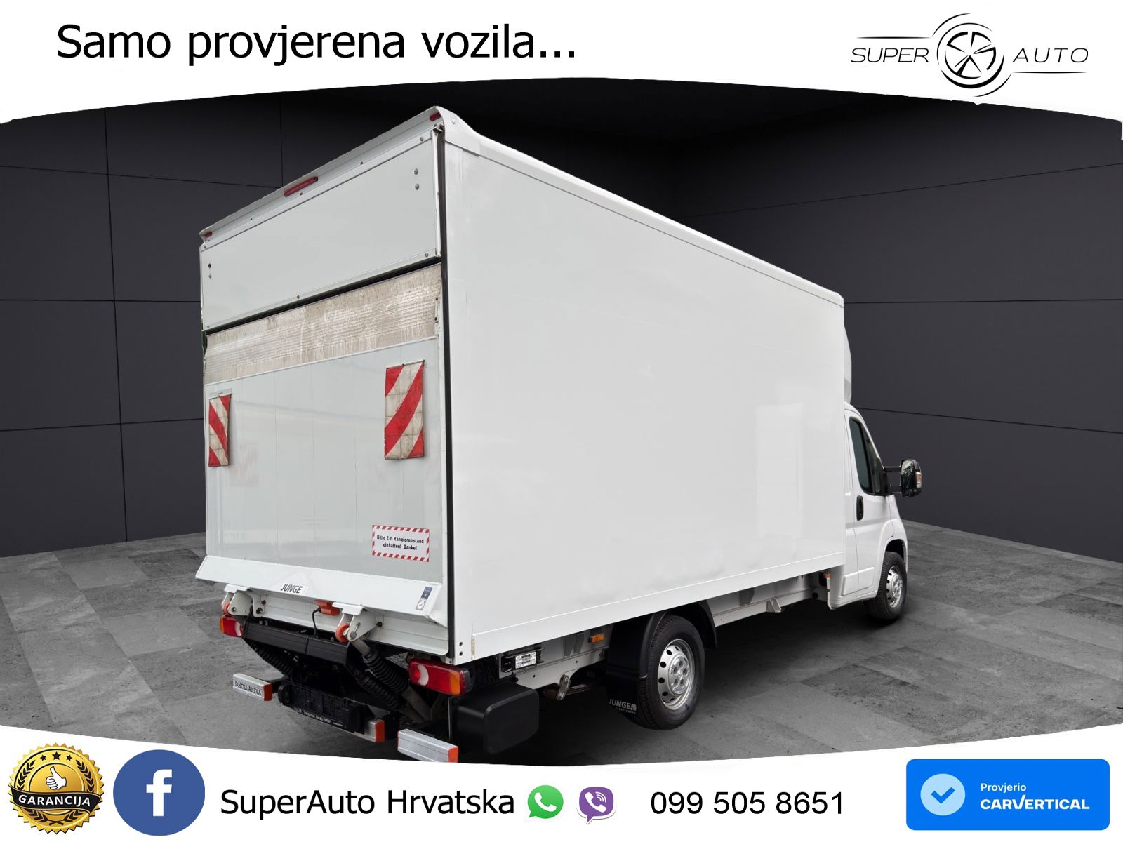 Peugeot Boxer Koffer Ladebordwand Klima Tempomat*88 Tkm* 165 KS
