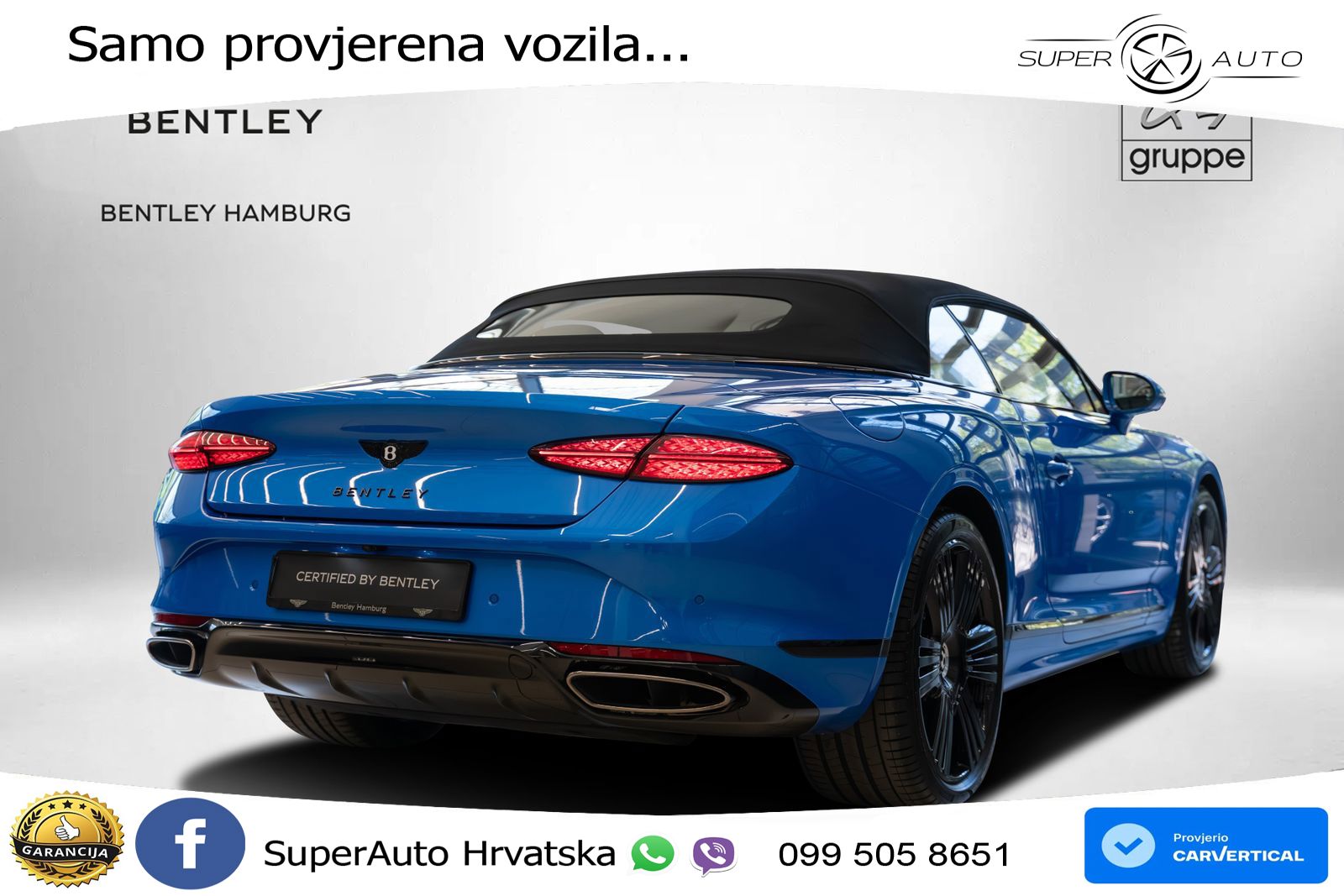 Bentley Continental GTC IV 4.0 V8 TFSi (680 KS) AWD DCT LED+GR SJED+ACC