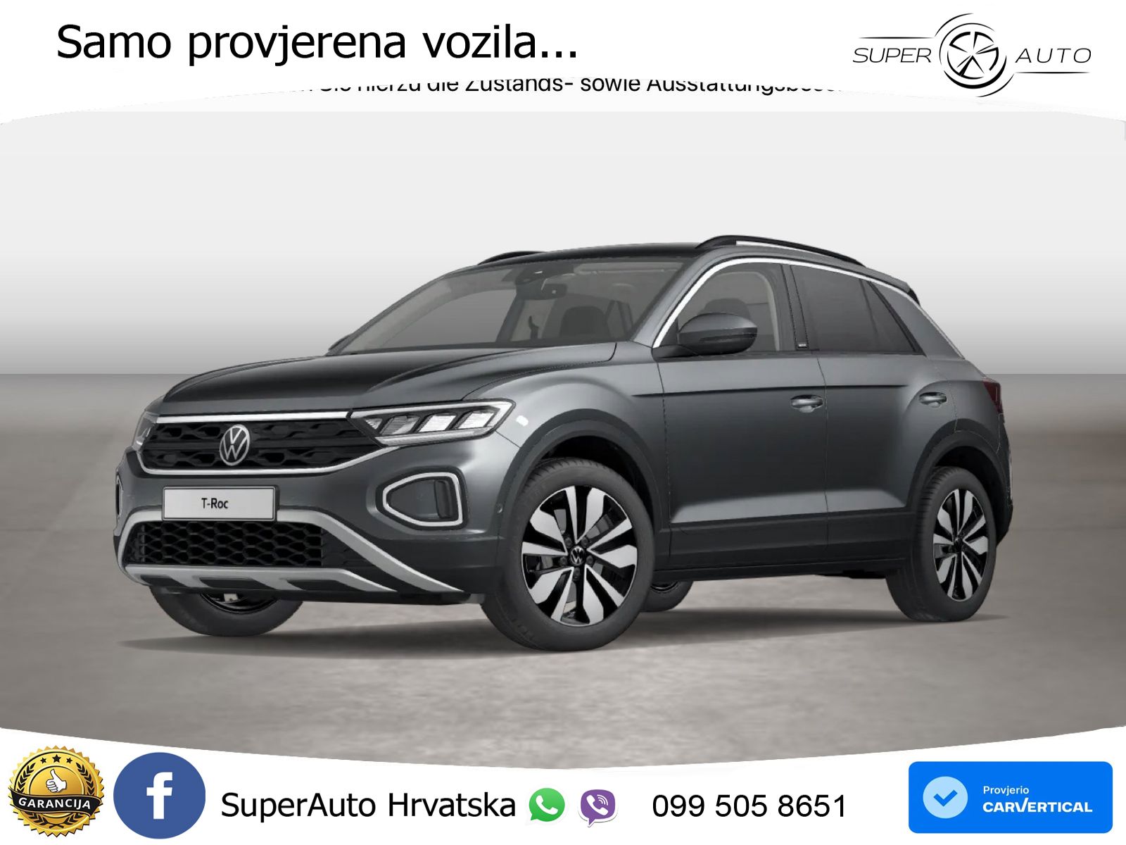 Volkswagen T-Roc 2.0 TDI (150 KS) DSG LED+GR SJED+ACC